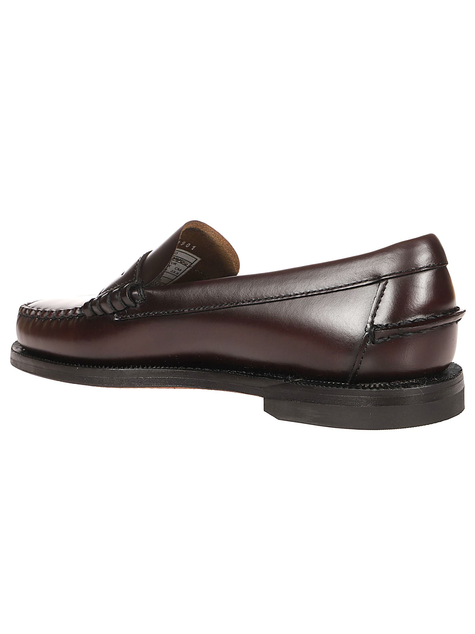 Shop Sebago Classic Dan Loafers In Brown Burgundy