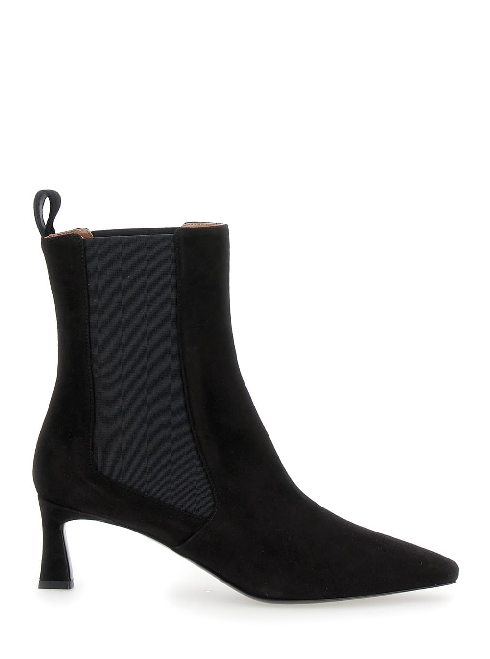 sissi Black Chelsea Boots In Suede Woman