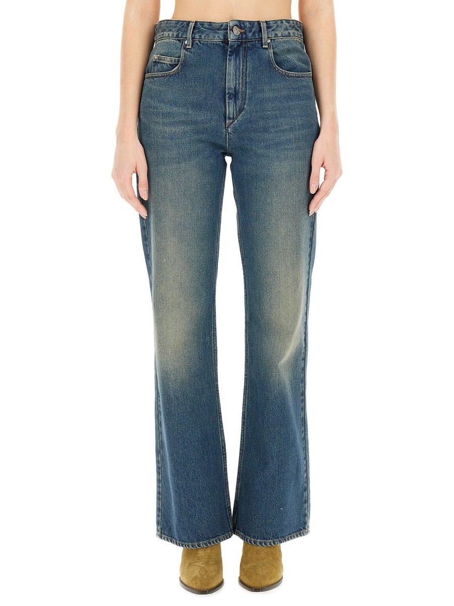 Shop Isabel Marant Belvira Flared Jeans In Denim