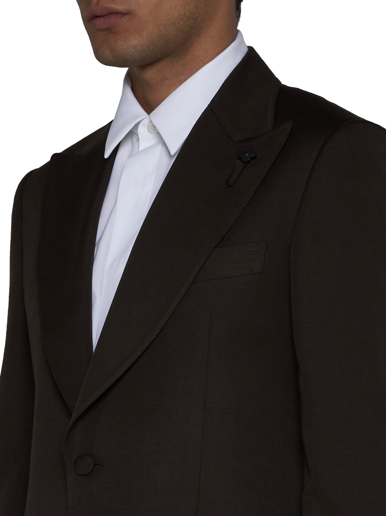 Shop Lardini Blazer In Brown