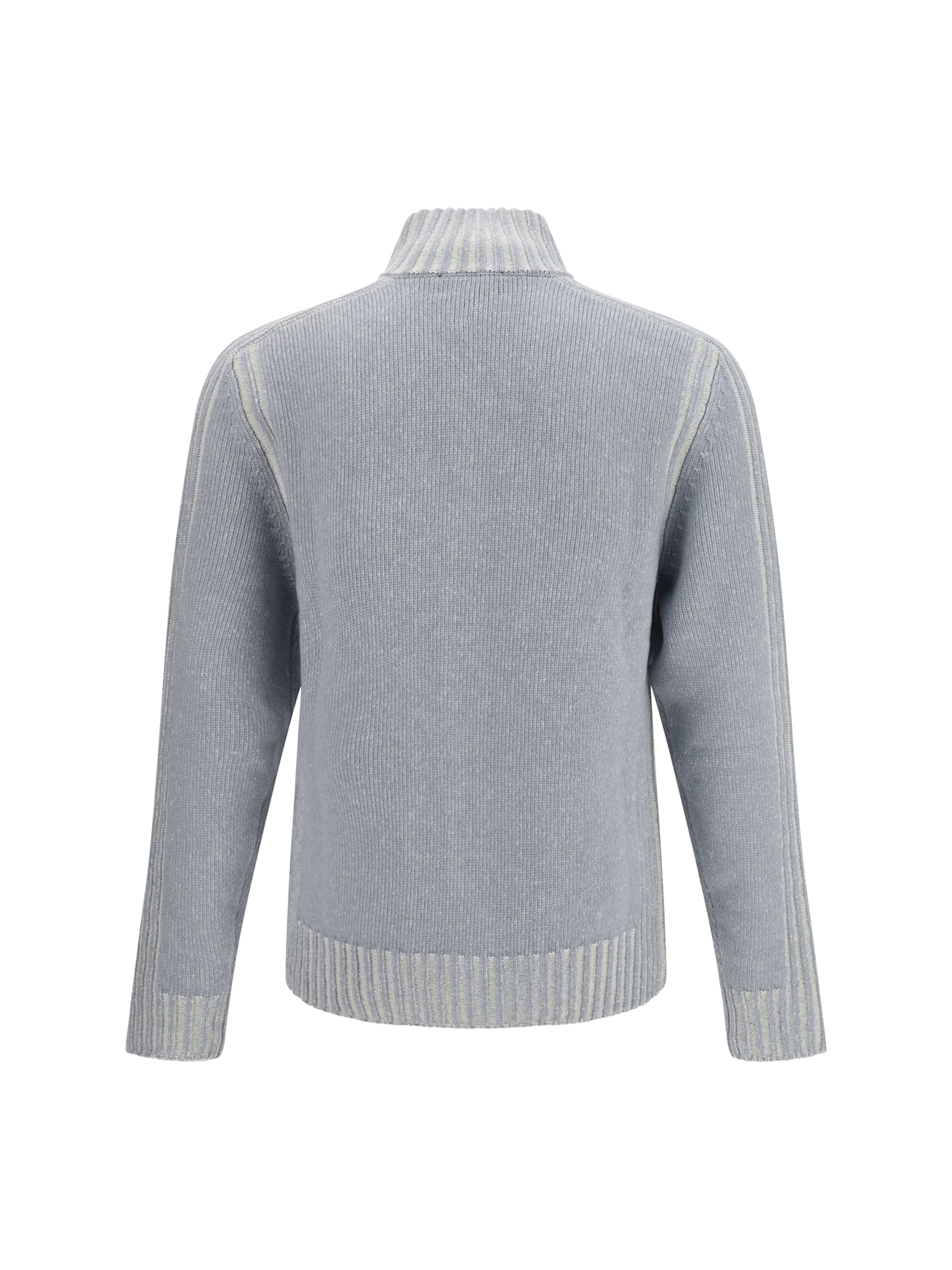Belstaff The Seasonal Watch Full-zip Sweater In Gray