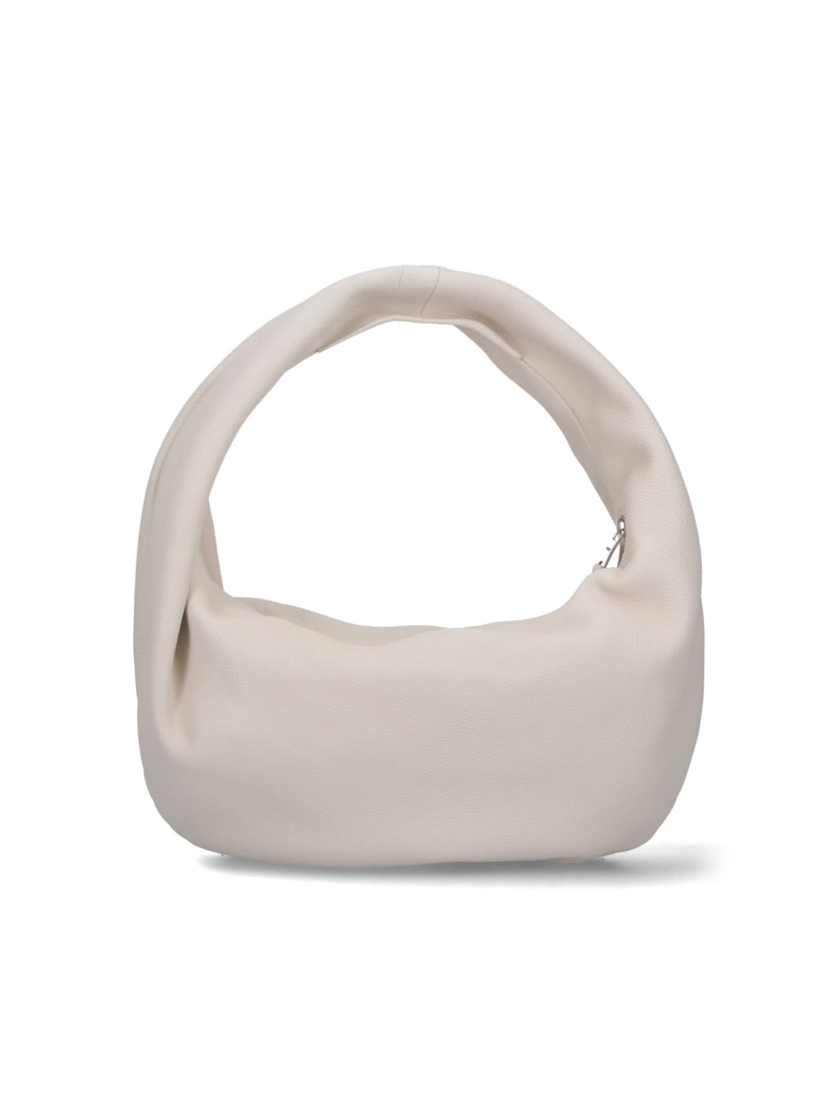 Khaite Womens Olivia Hobo Medium Leather Shoulder Bag Dark Ivory In Cream