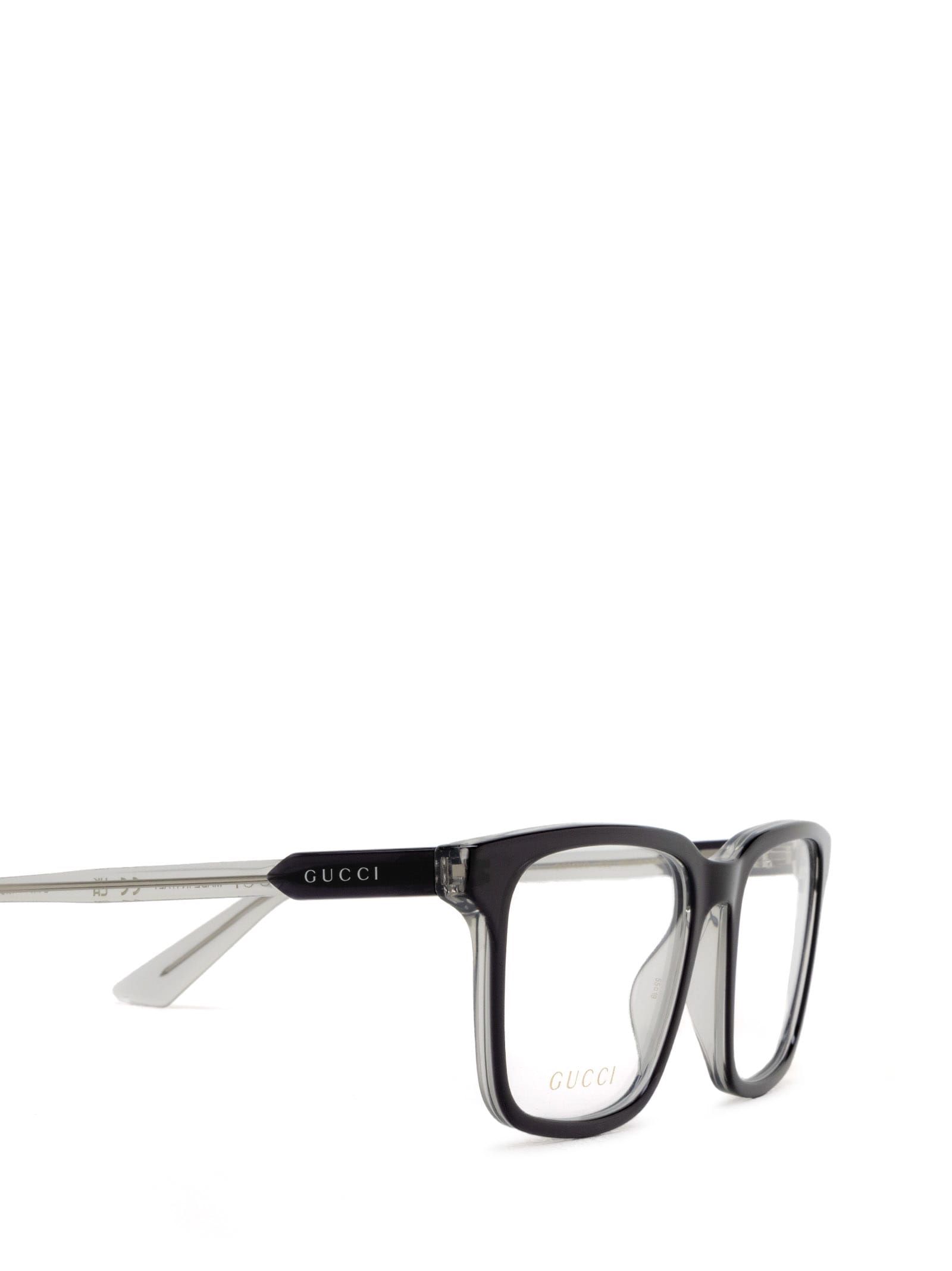 Shop Gucci Gg1120o Grey Glasses
