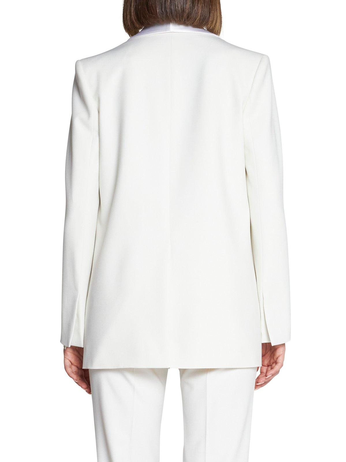 Shop Stella Mccartney Twill Tailored Dinner Jacket In White