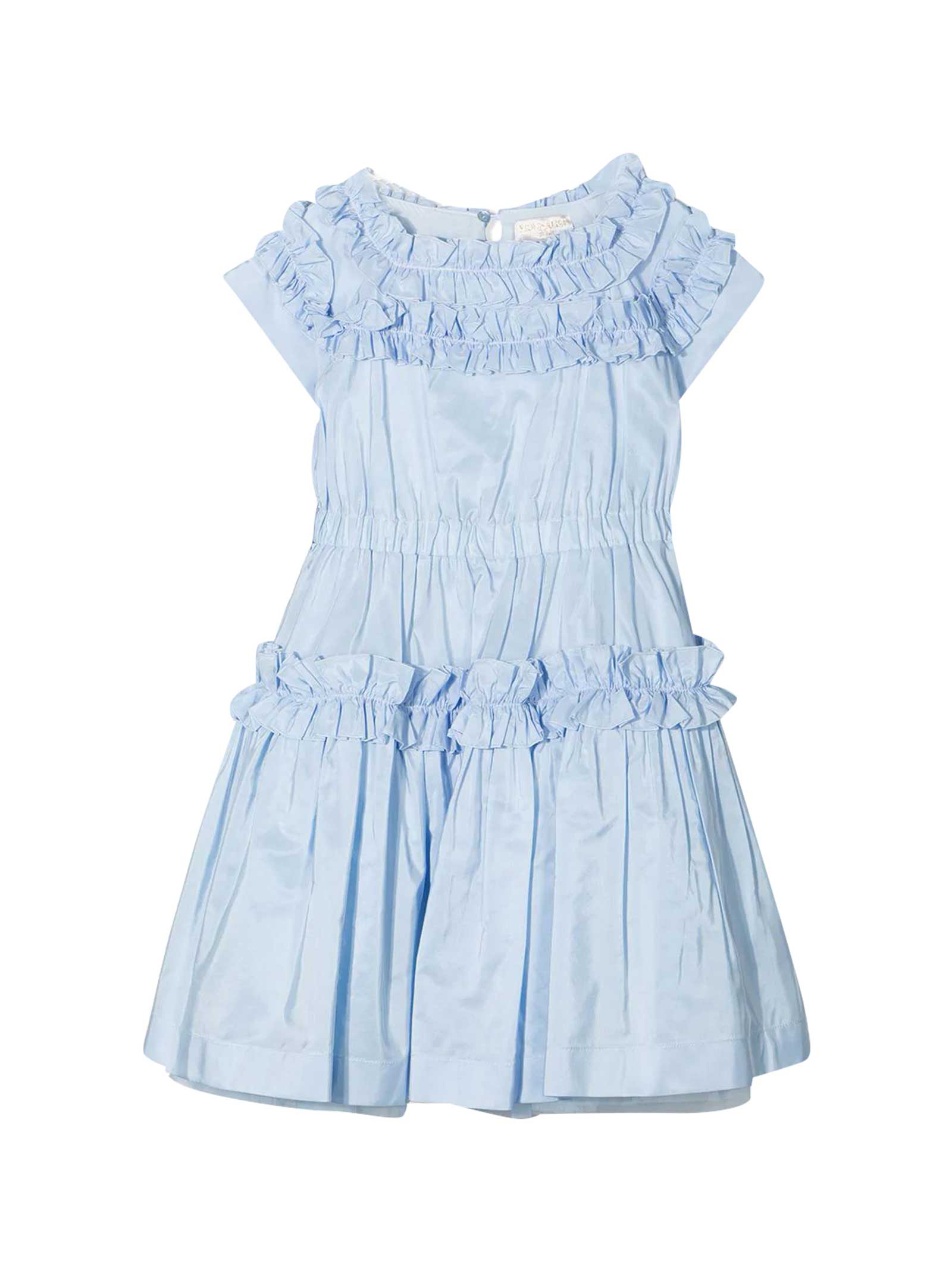 Monnalisa Light Blue Dress