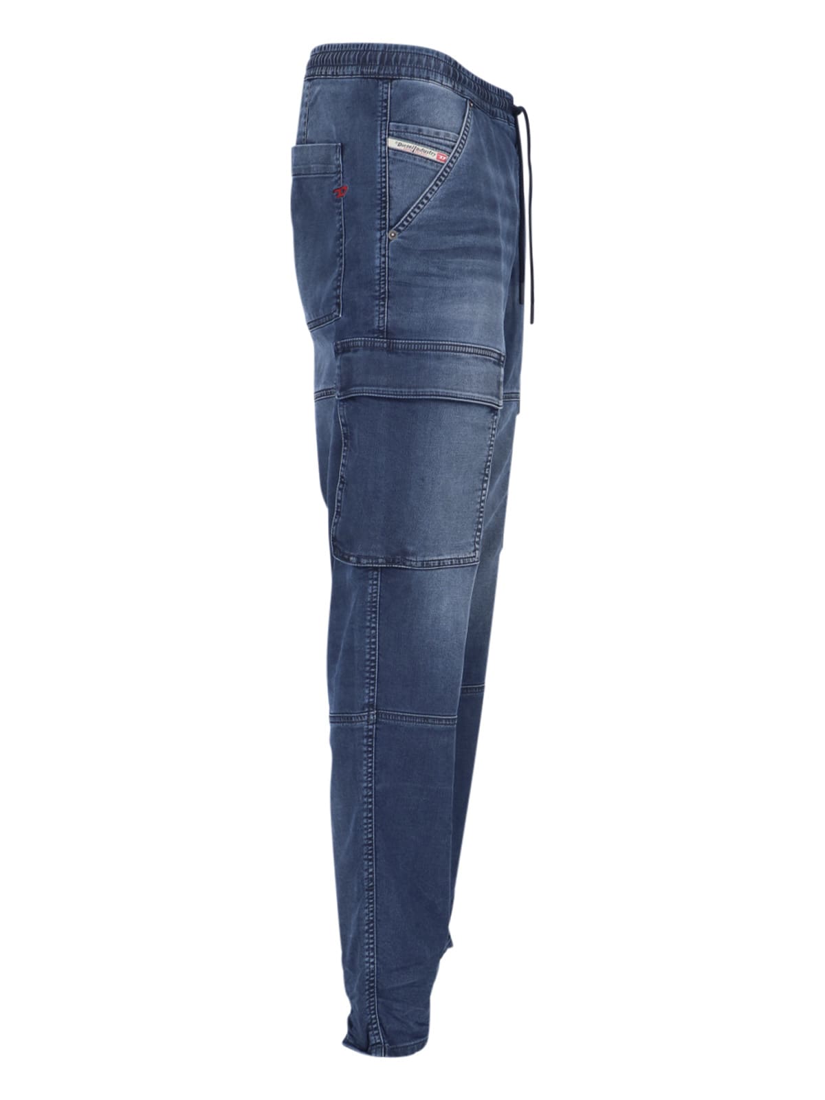 Shop Diesel 2030 D-krooley 068lx Cargo Jeans In Blue