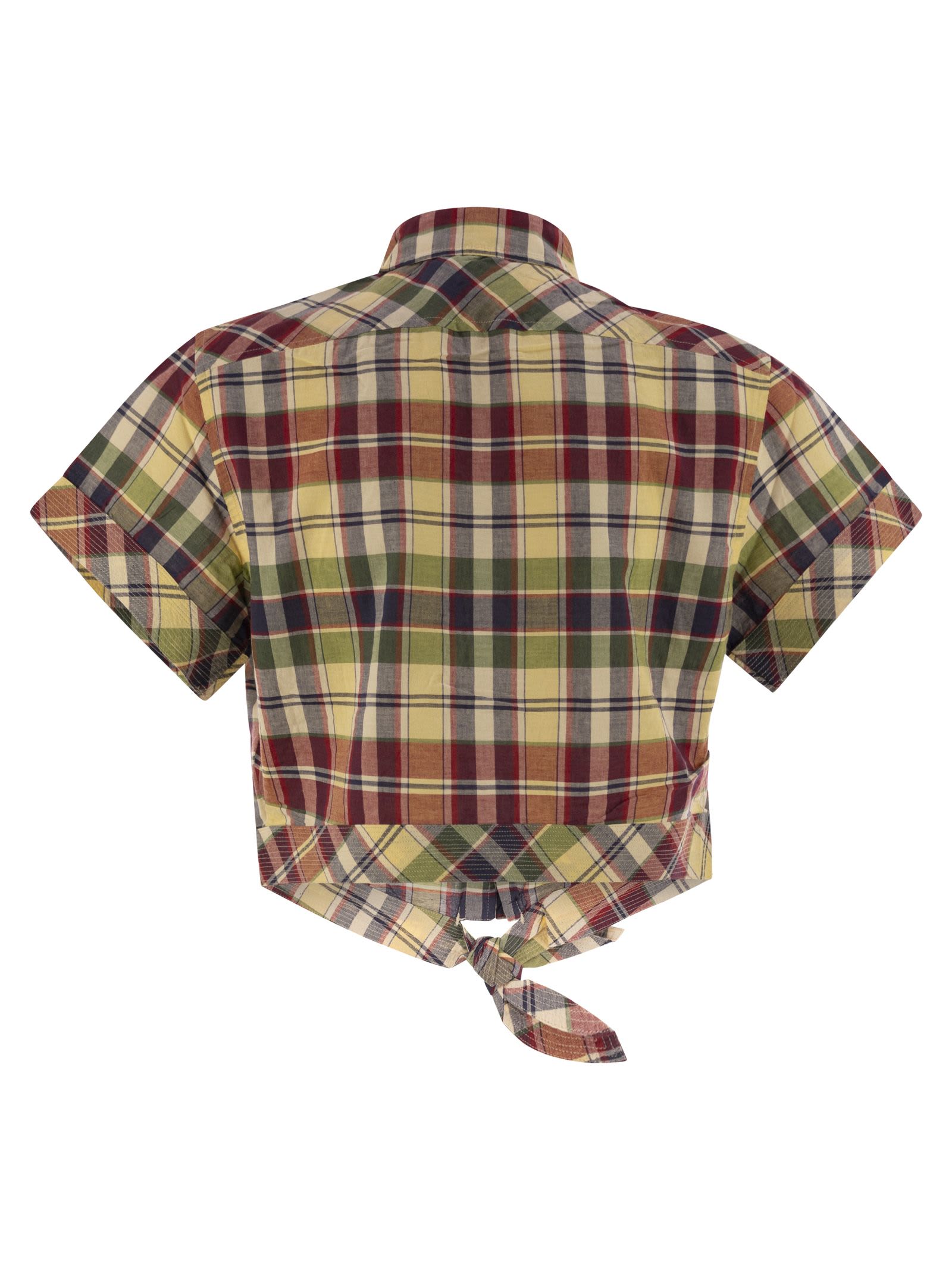 Shop Polo Ralph Lauren Short Shirt In Plaid Cotton