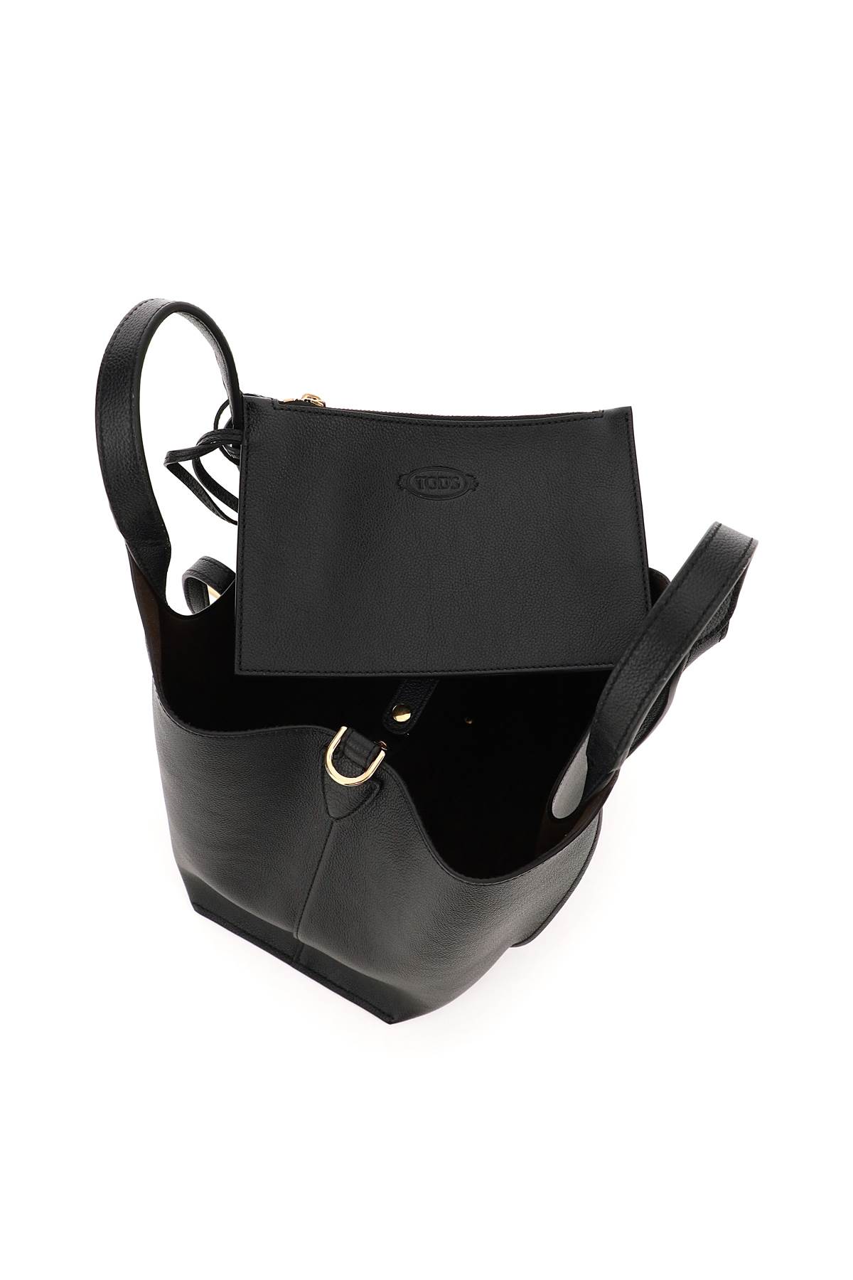 Tod's T Timeless Shopping Bag In Nero (black)