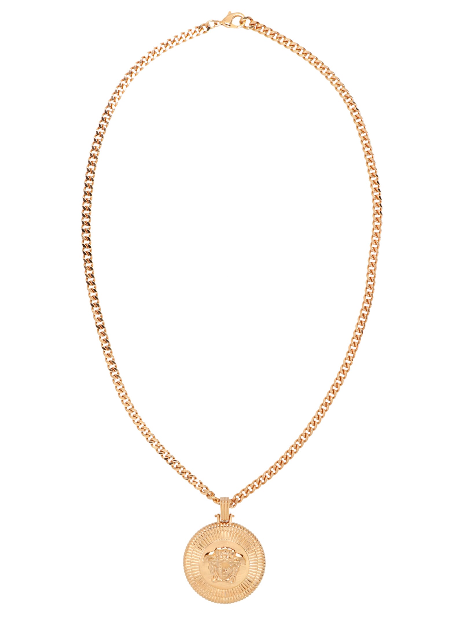 Versace Medusa Biggie Necklace In Gold