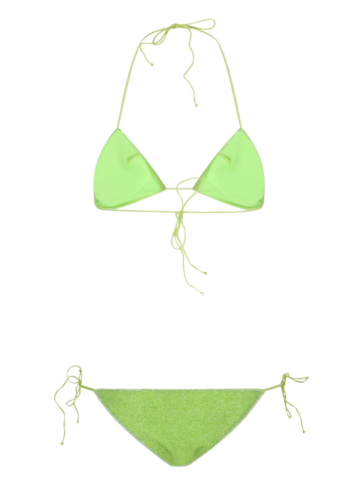 Shop Oseree Lumiere Bikini In Green