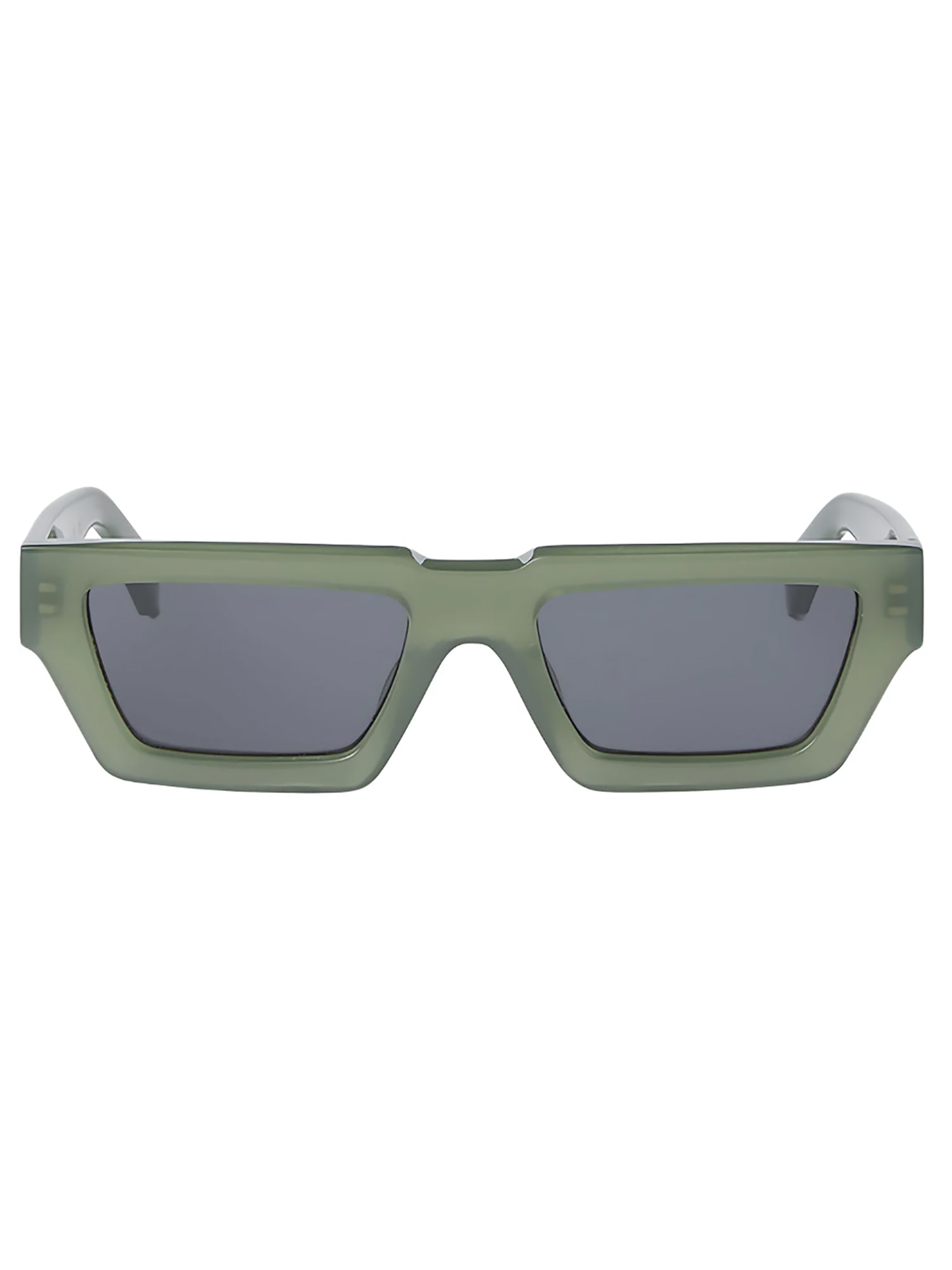 Shop Off-white Oeri129 Manchester Sunglasses In Sage Green