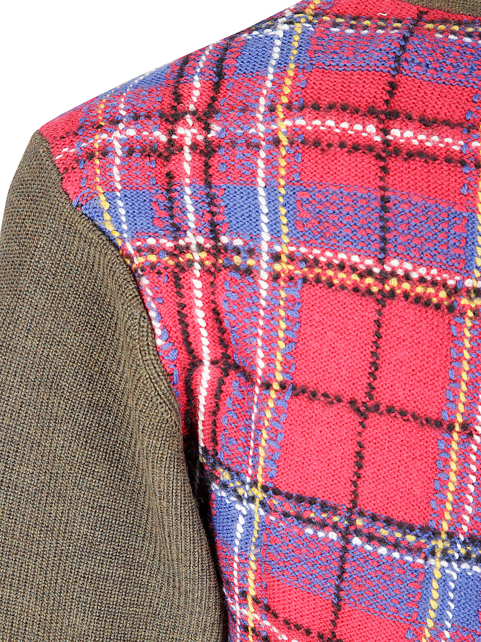 Comme Des Garçons Homme Deux Asymmetric-design Cardigan In Green