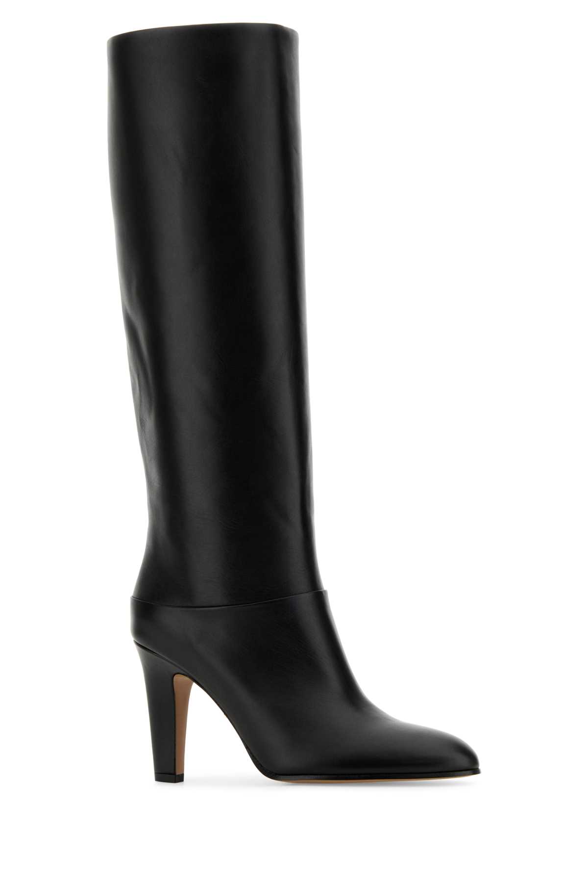 Shop Chloé Black Leather Eve Boots