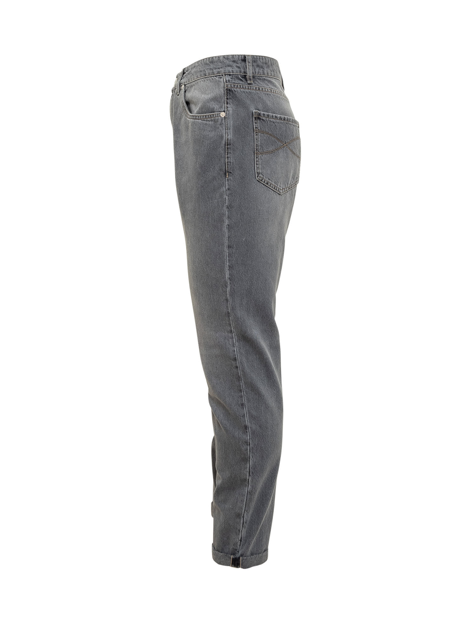 Shop Brunello Cucinelli Jeans In Grigio Medio