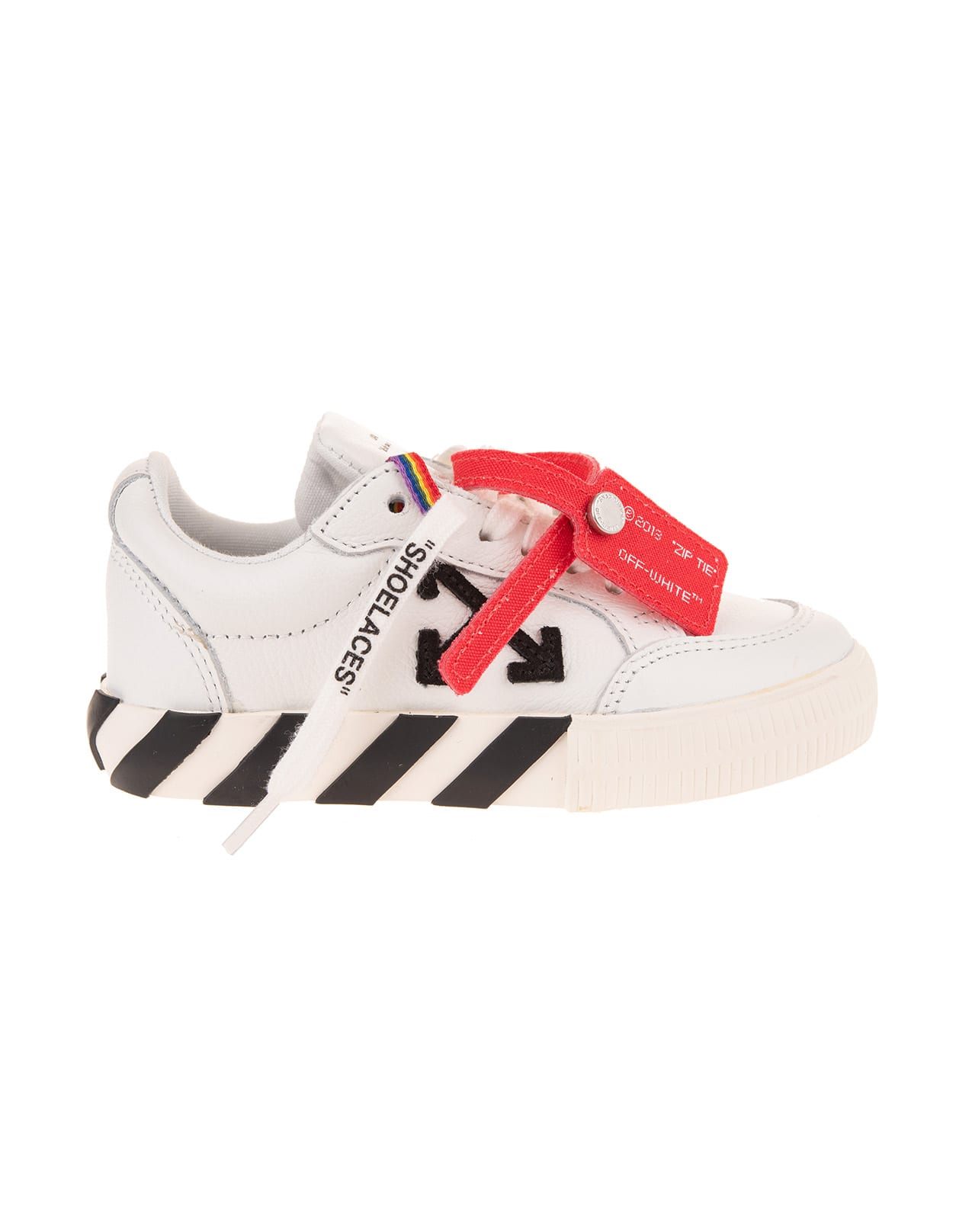 Off-White White Low Vulcanized Canvas Sneakers Kids