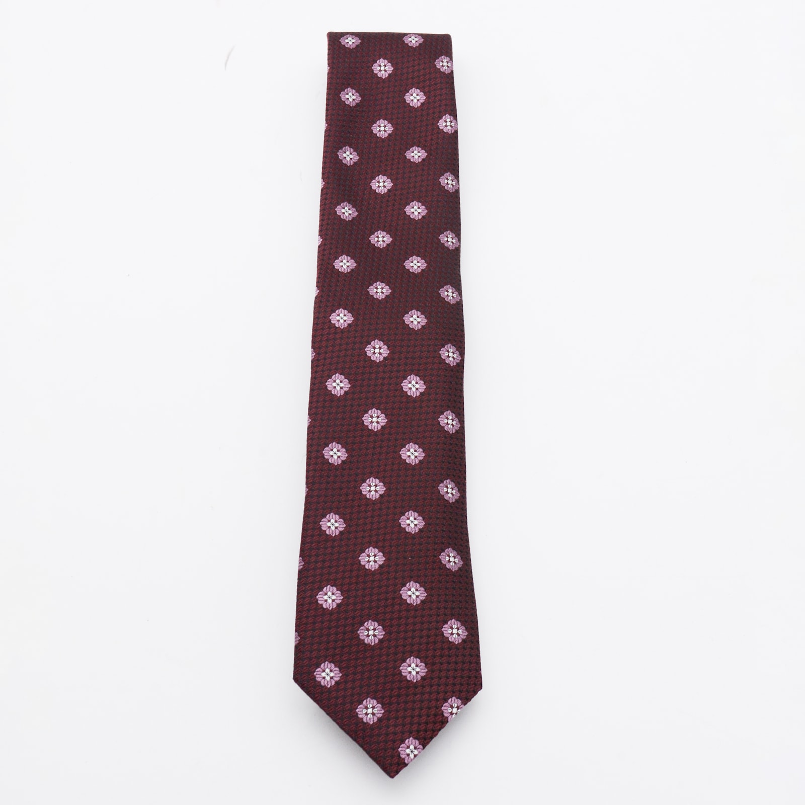Zegna Floral Pattern Standard Width Ties Collection In Brown