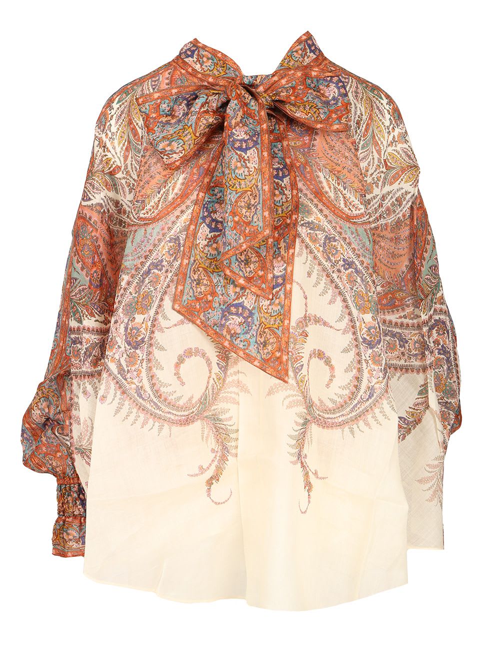 Zimmermann Rhiannon Tie Neck Blouse