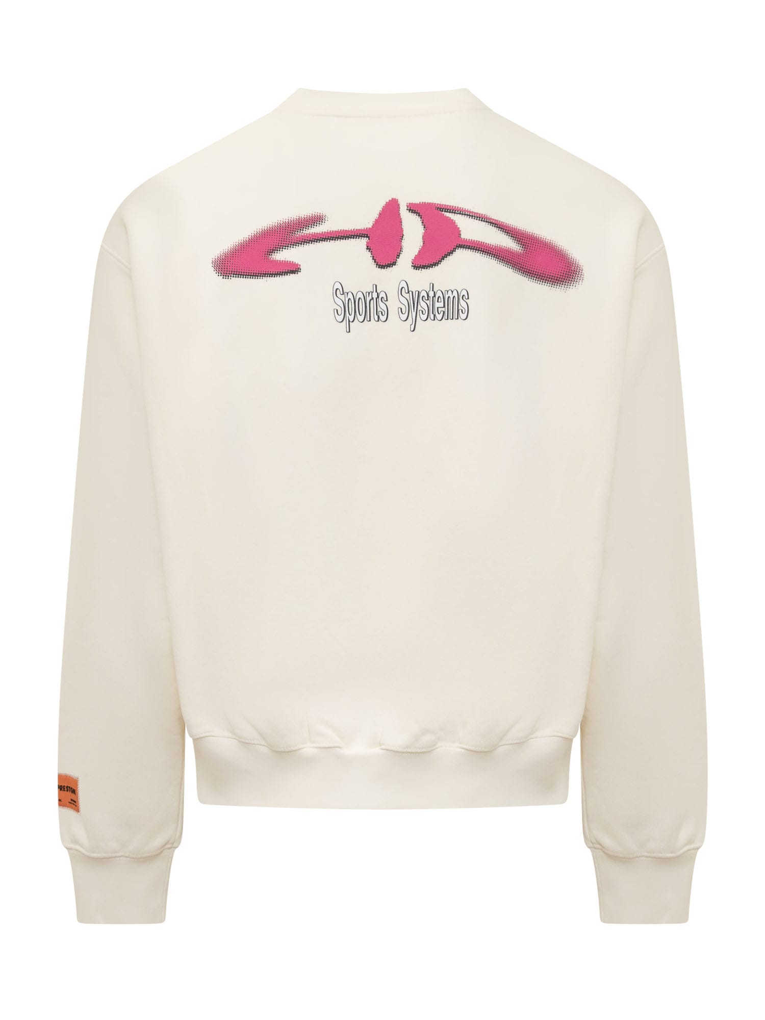 Shop Heron Preston Stfu Sweatshirt In Ivory Fuchsia