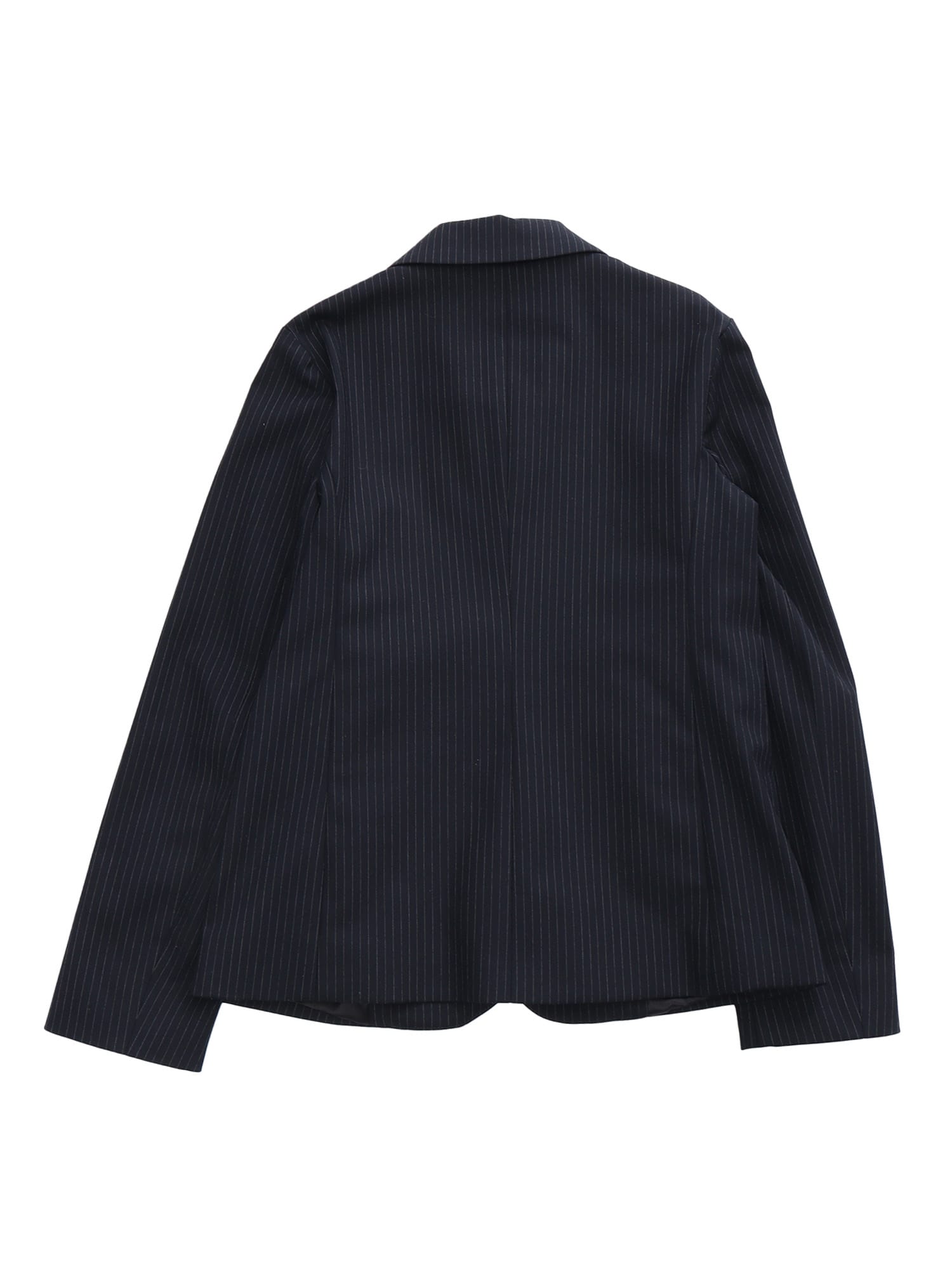 Shop Emporio Armani Pinstripe Jacket In Blue