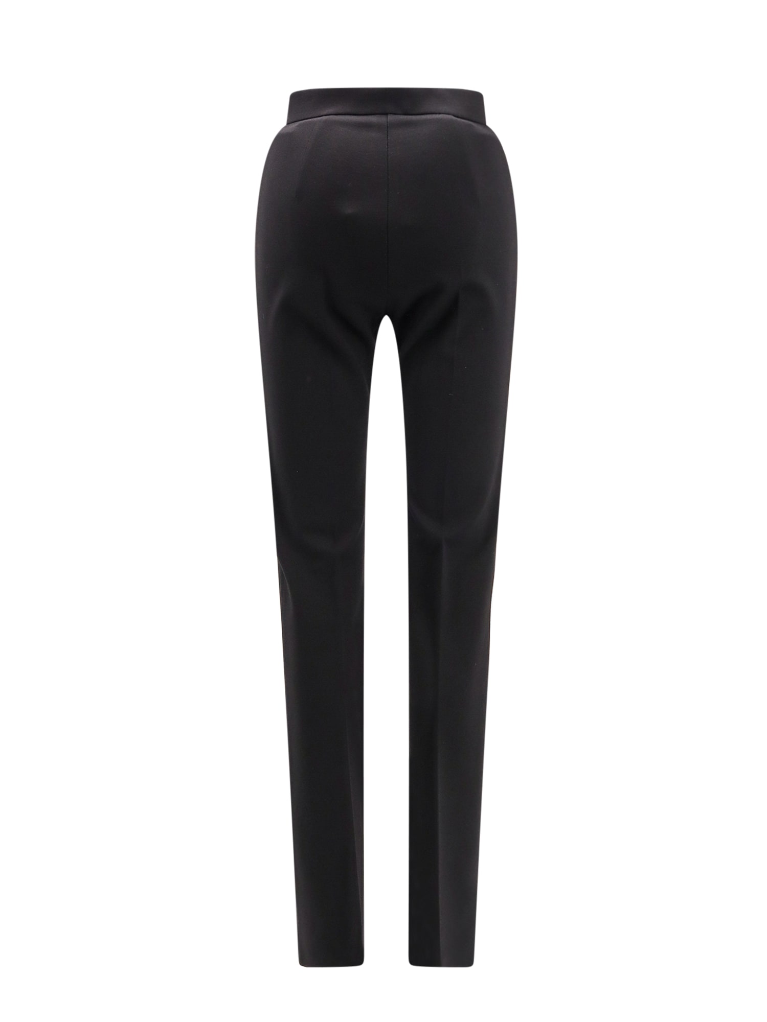 Pinko Black High-waist Tailored Trousers In Black