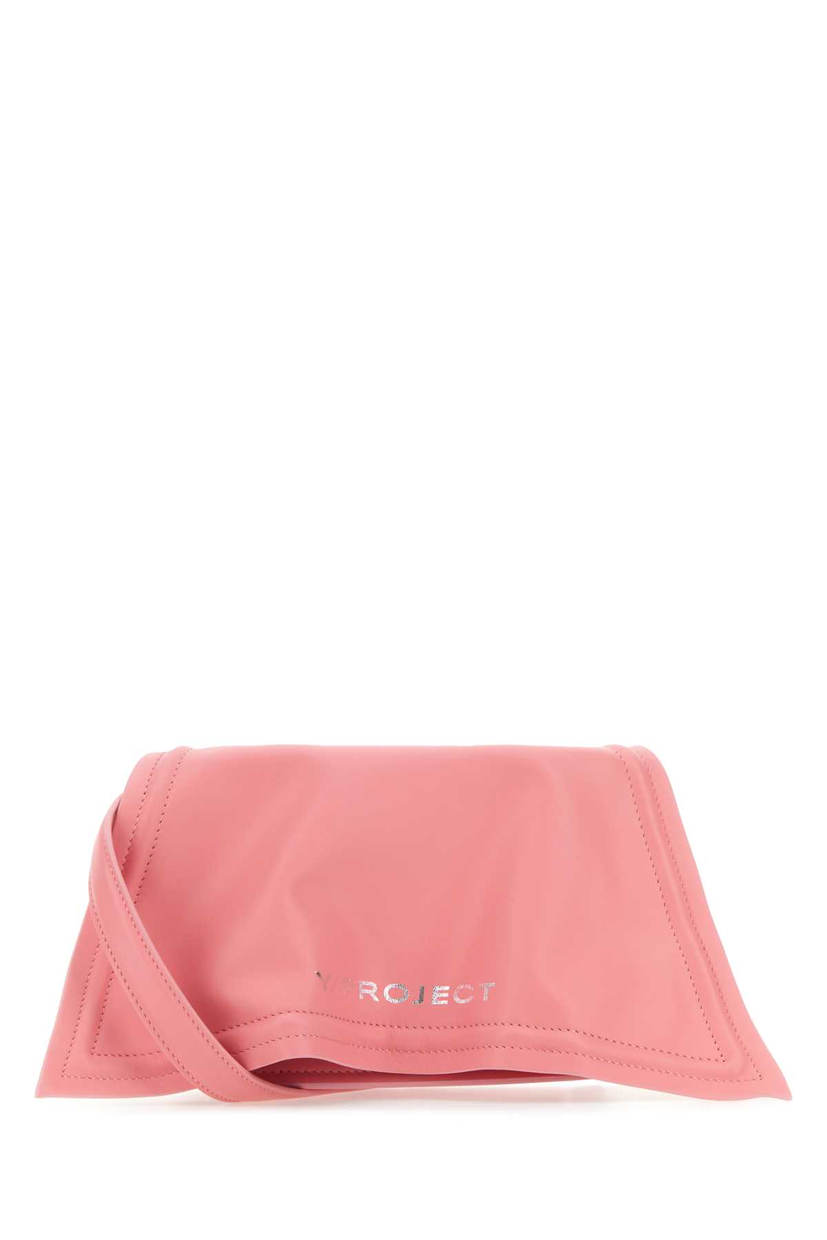 Pink Leather Crossbody Bag