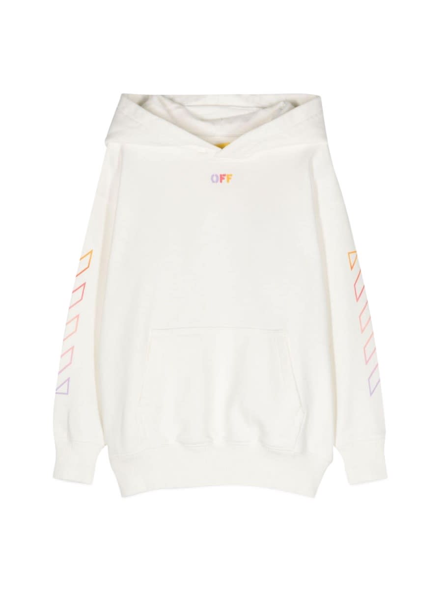 OFF-WHITE ARROW RAINBOW HOODIE 