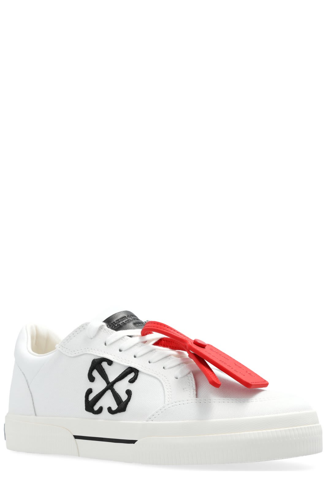 Shop Off-white New Low Vulcanized Lace-up Sneakers In White