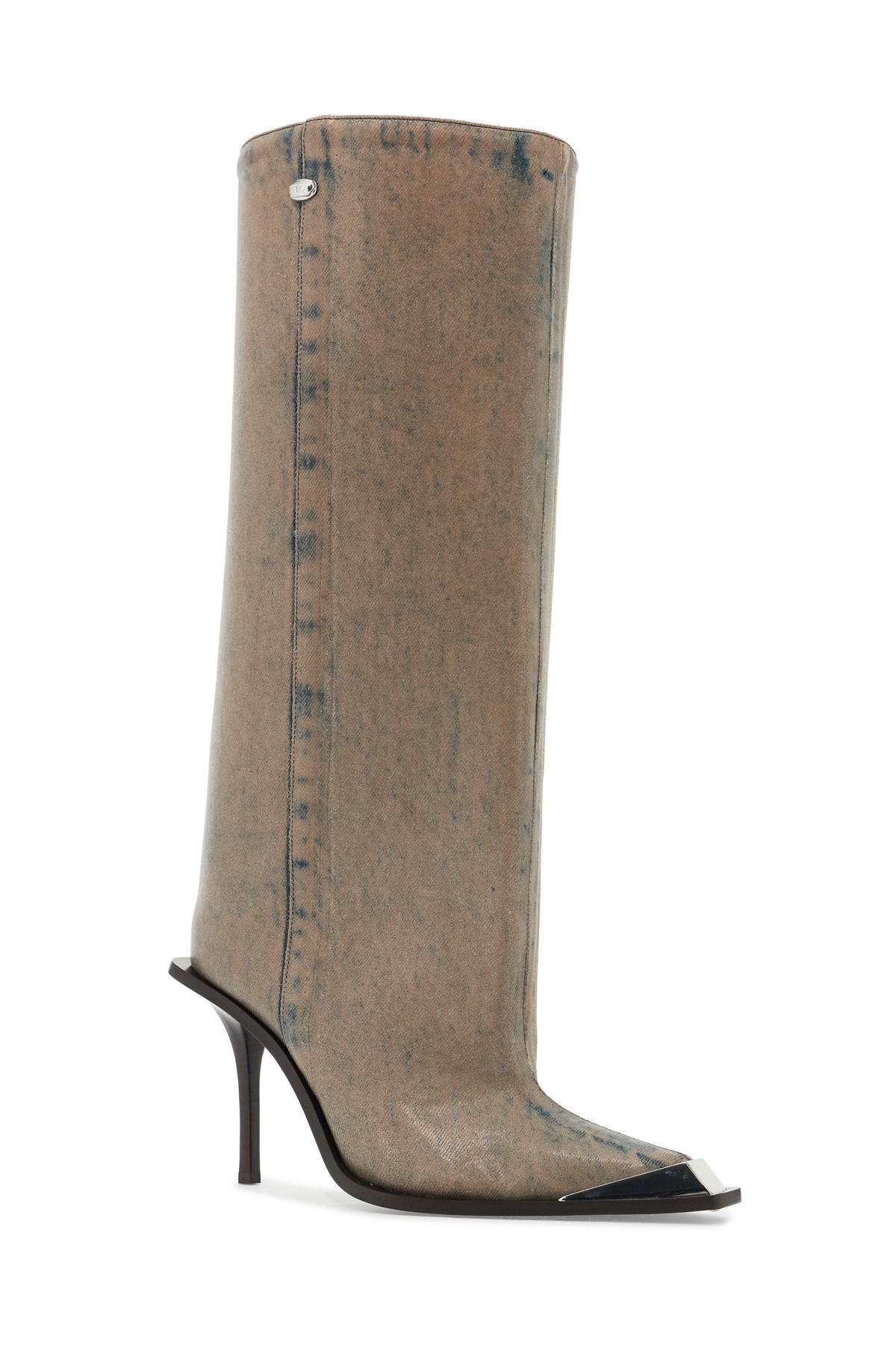Diesel Taupe D-tona Wb Tall Boots