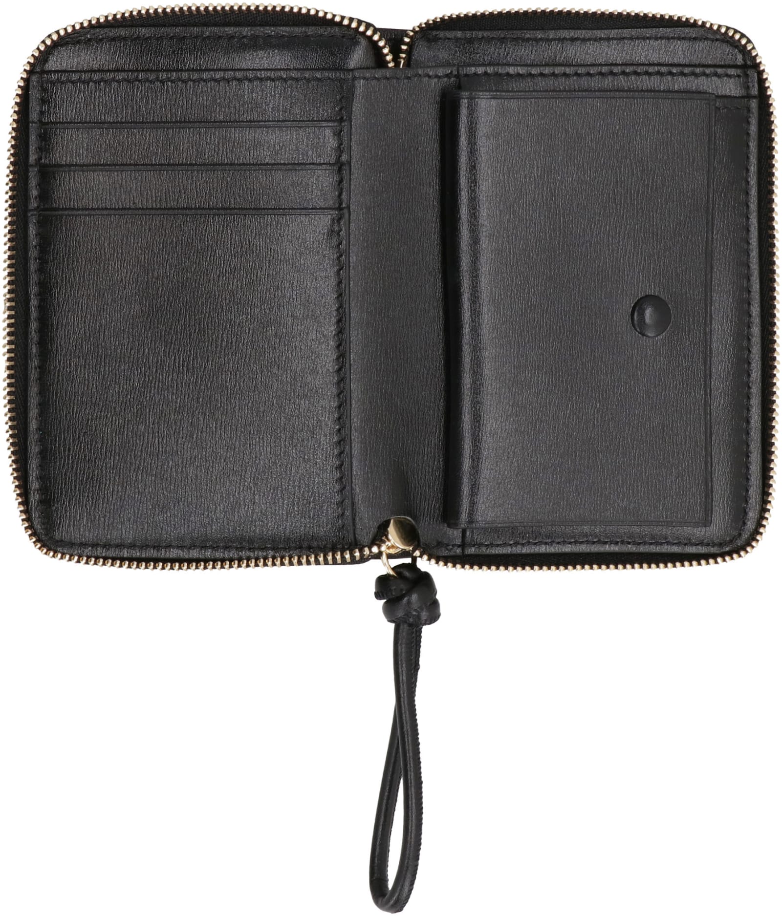 Shop Jil Sander Small Leather Wallet In Black