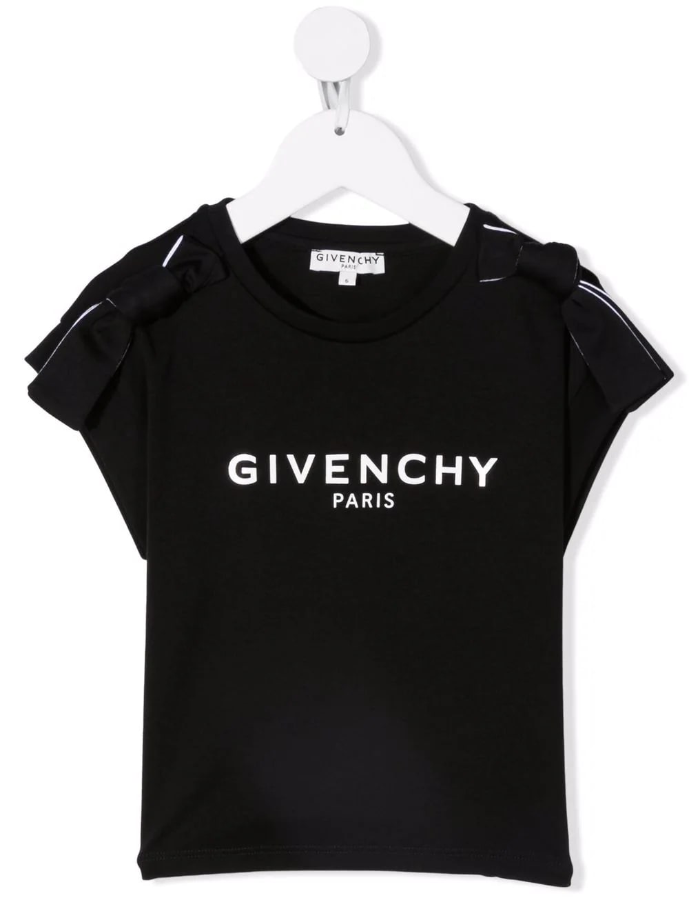 Givenchy Kids Black T-shirt With Logo And Bows