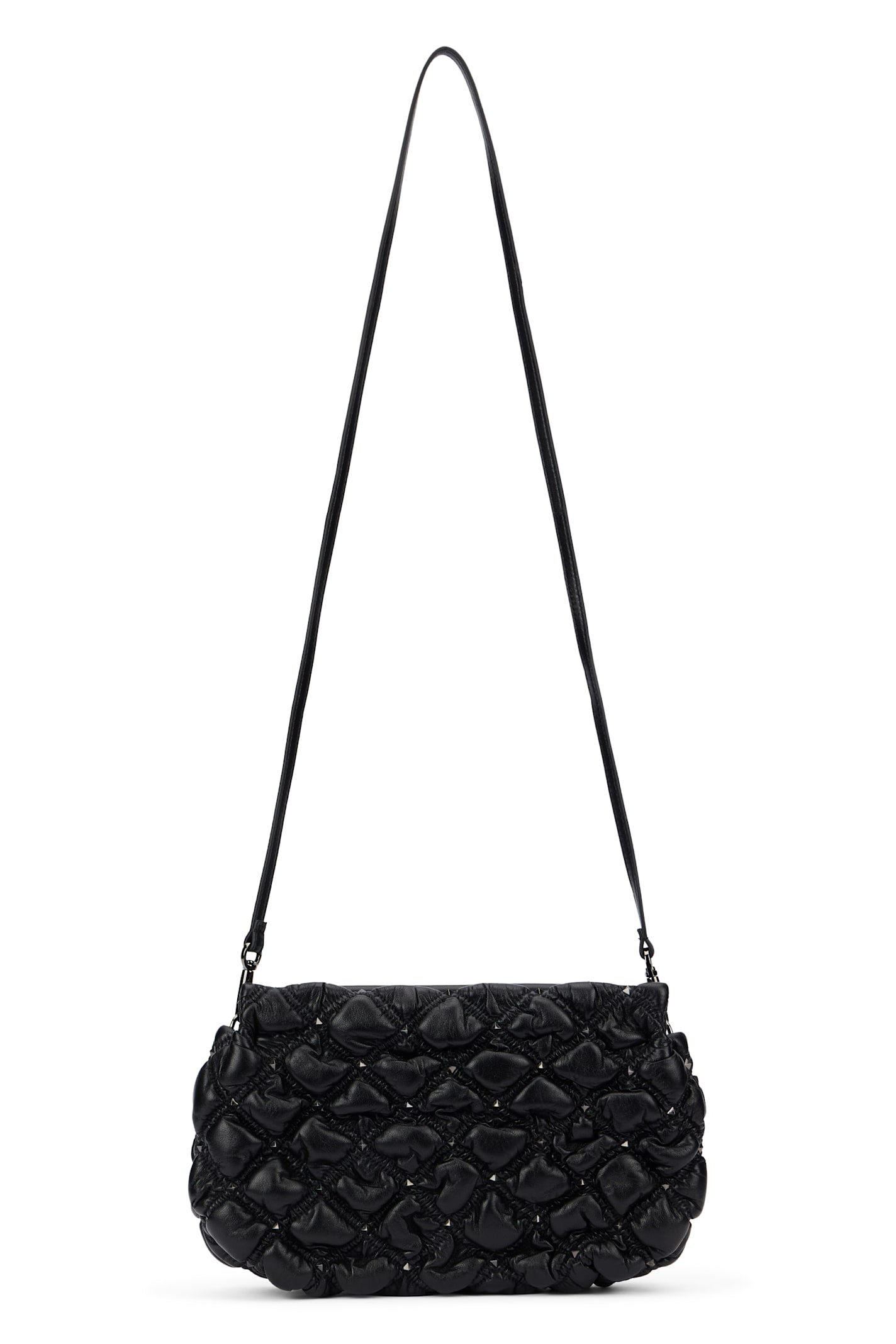 Valentino Elegant Versatile Black Crossbody Bag In Black