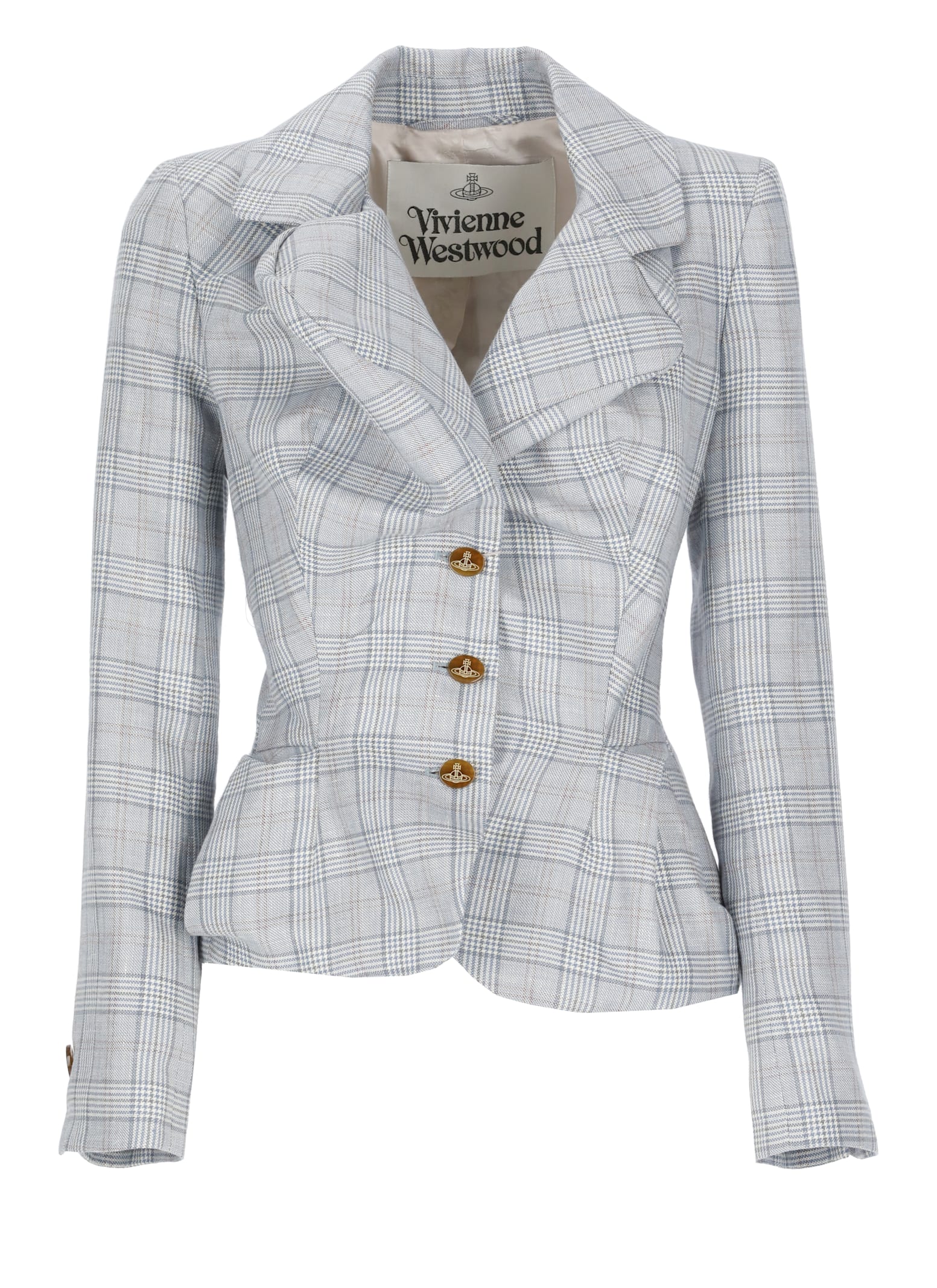 Vivienne Westwood Drunken Jacket Prince Of Wales 48 Women