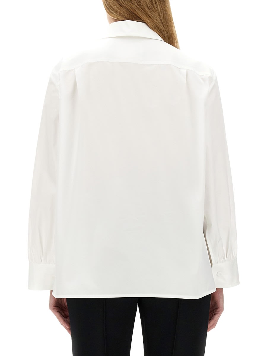 Shop Jil Sander Shirt With Cotton In Bianco