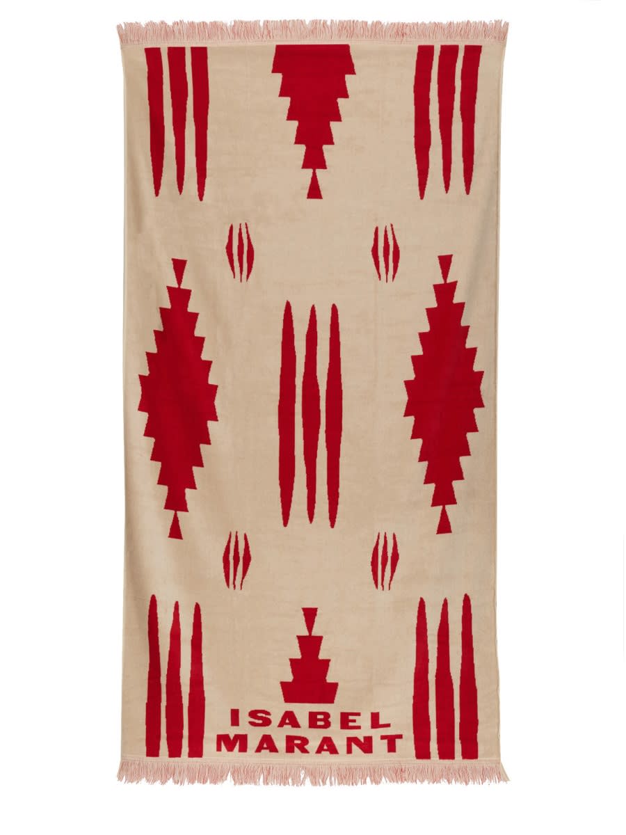 Isabel Marant Beach Towel With Logo