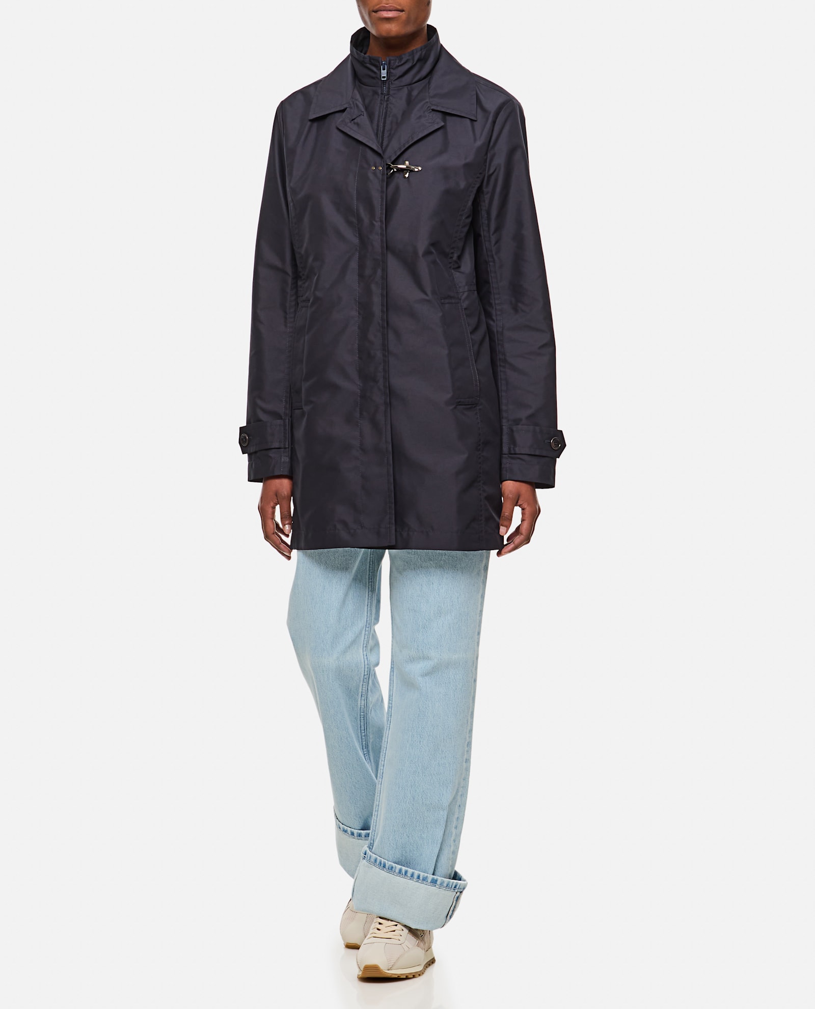 Fay Virginia Morning D.front Jacket In Blue
