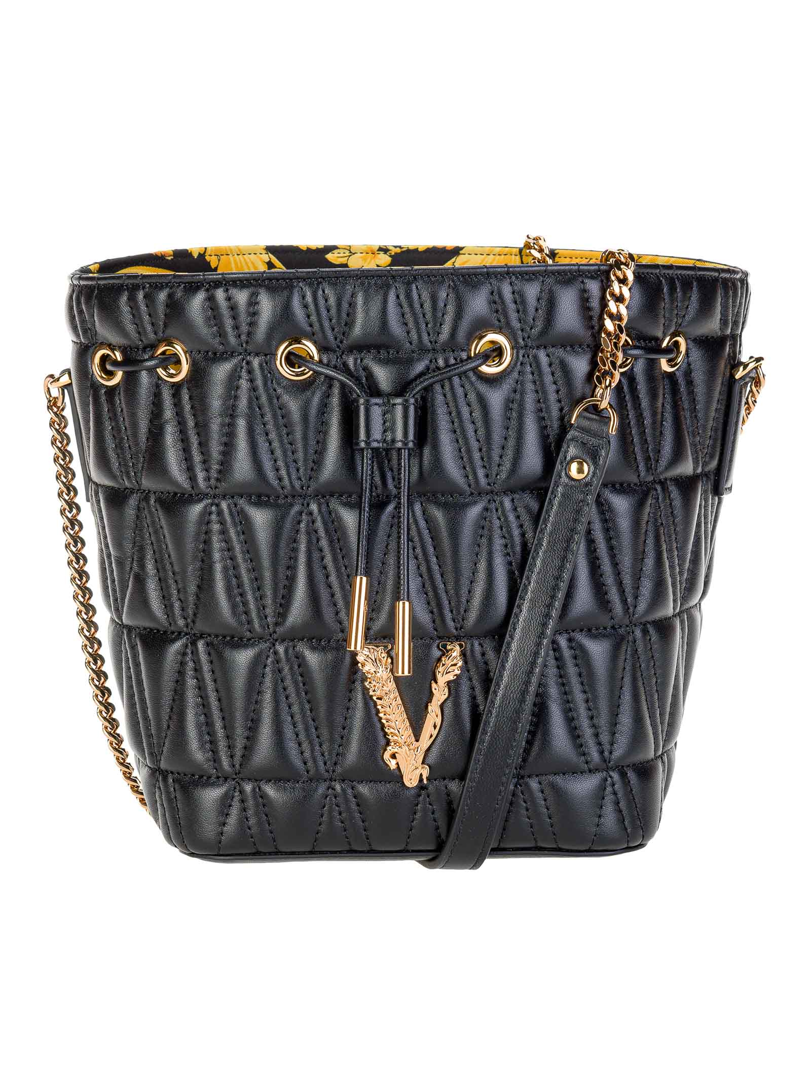 Versace Versus Quilted Leather Crossbody Bag