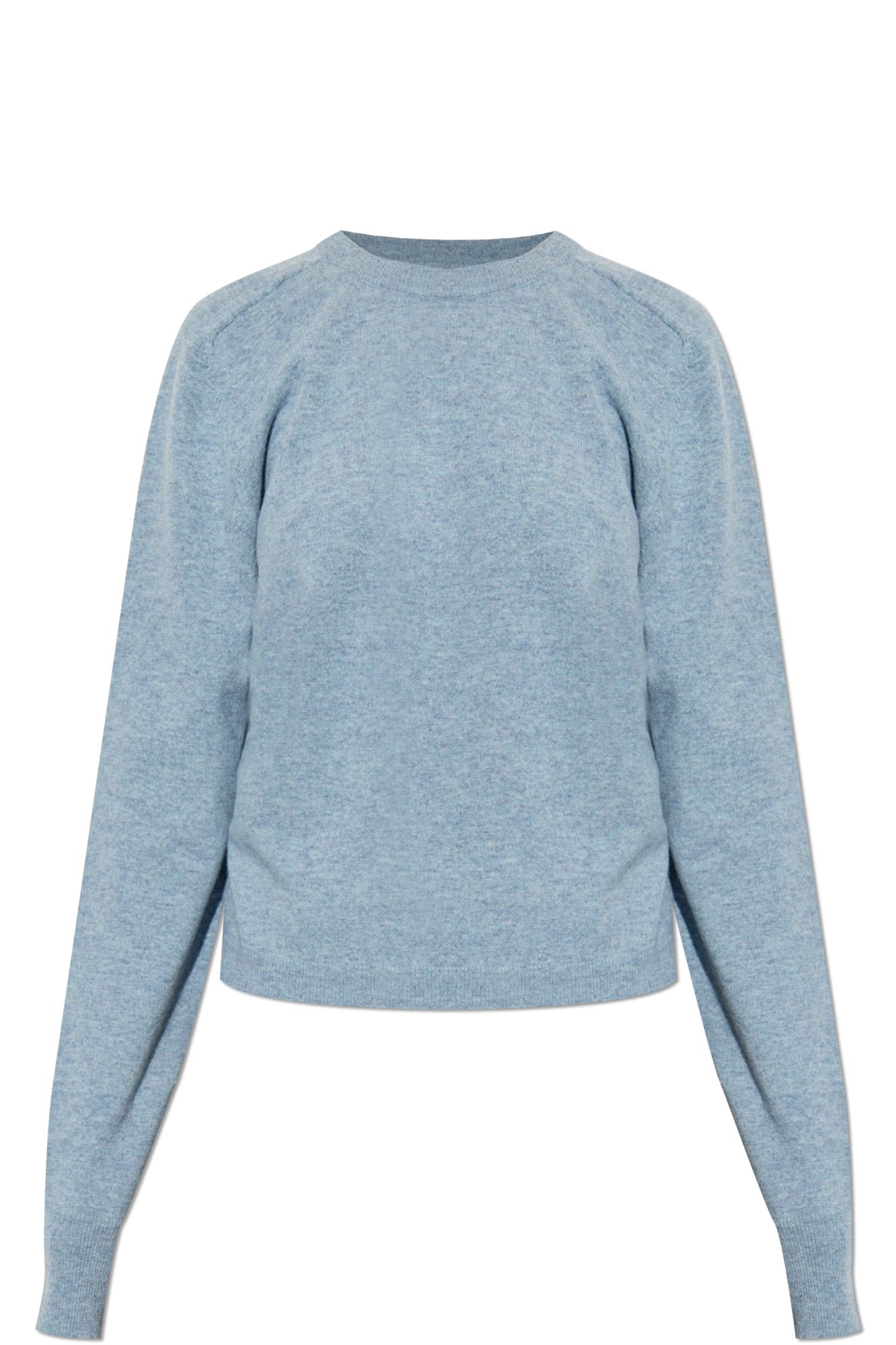 Maison Margiela Long Sleeve Knit Sweater With Crew Neck In Multi