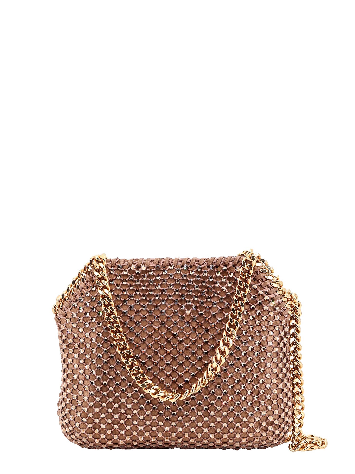 Shop Stella Mccartney Falabella Shoulder Bag In Brown