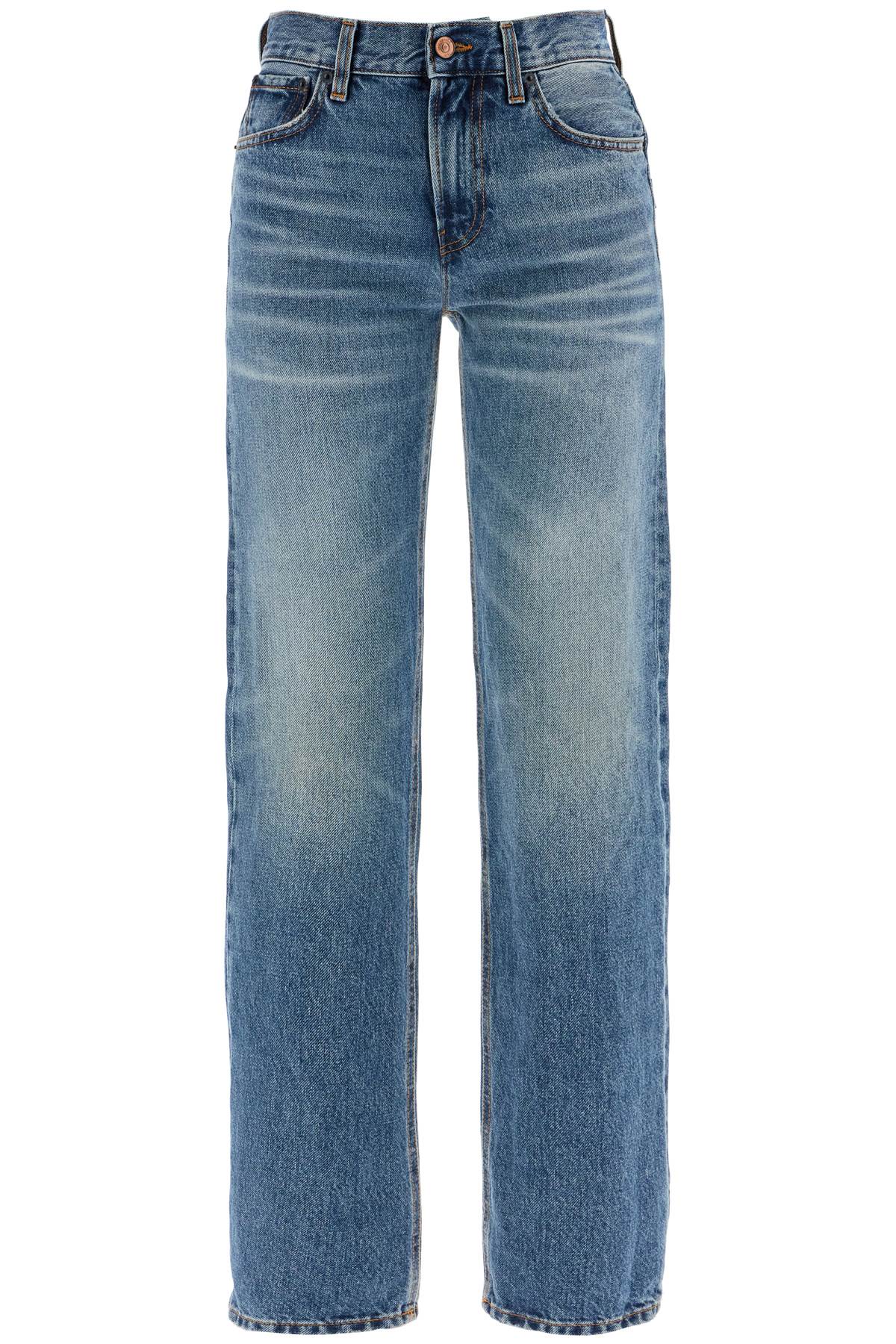 Haikure Cleo Mid-rise Slim Jeans In Mid Blue