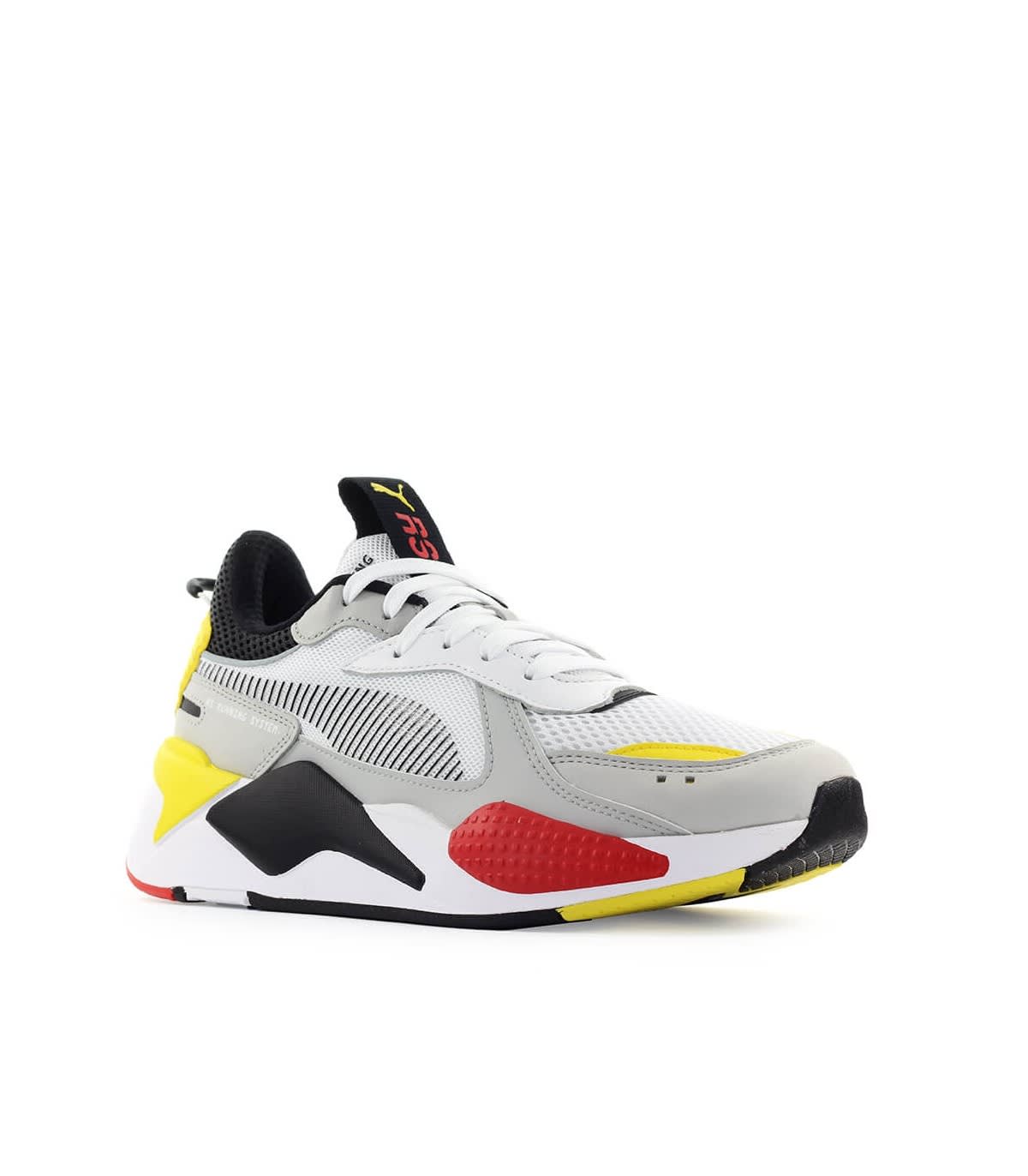 red and yellow pumas