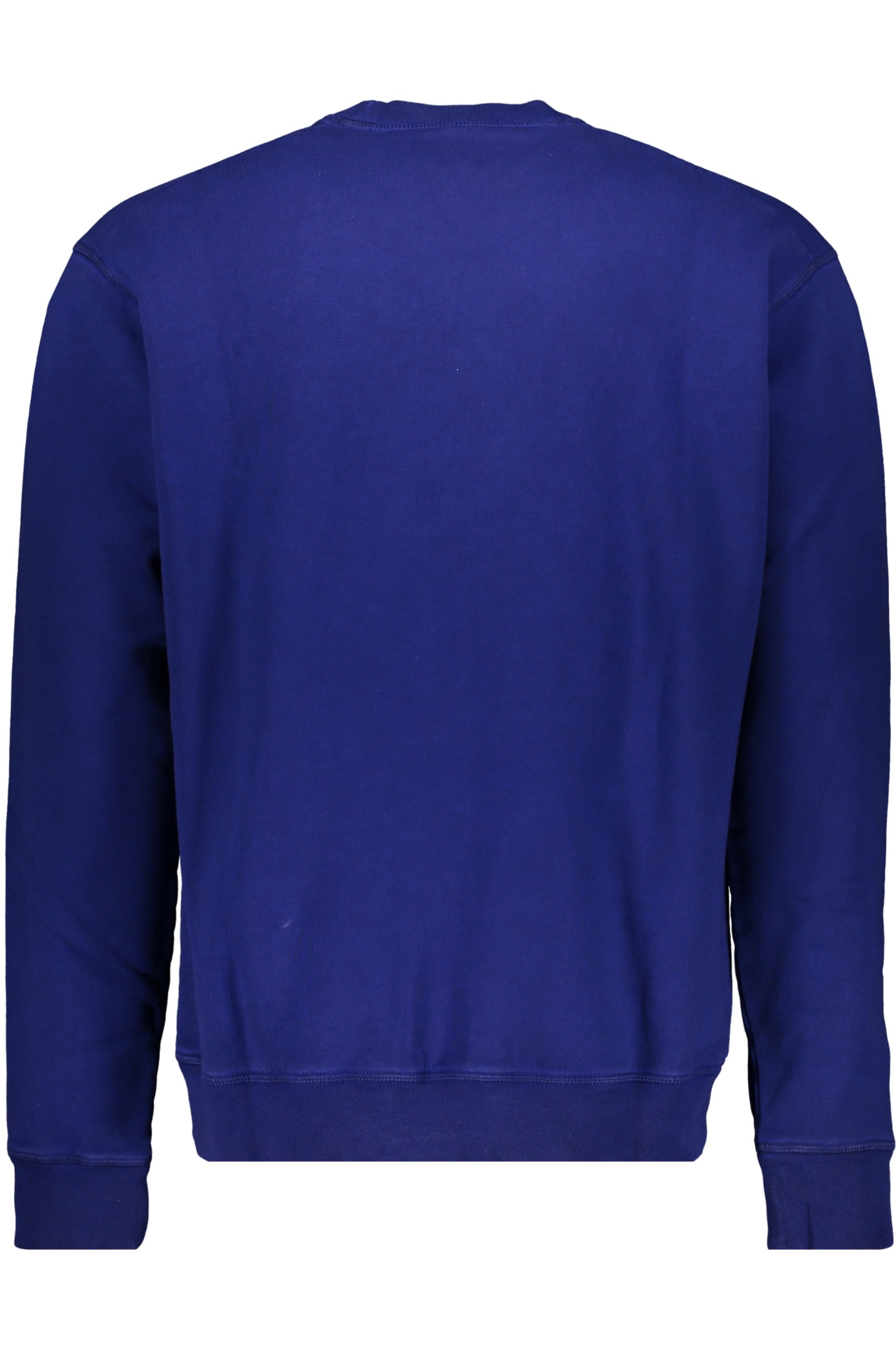 Shop Dsquared2 Logo Detail Cotton Sweatshirt In Blue