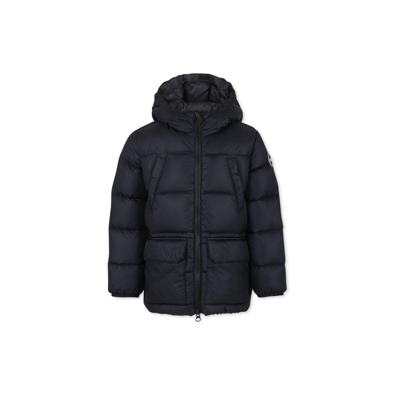 Colmar Black Padded Coat For Boy In Black
