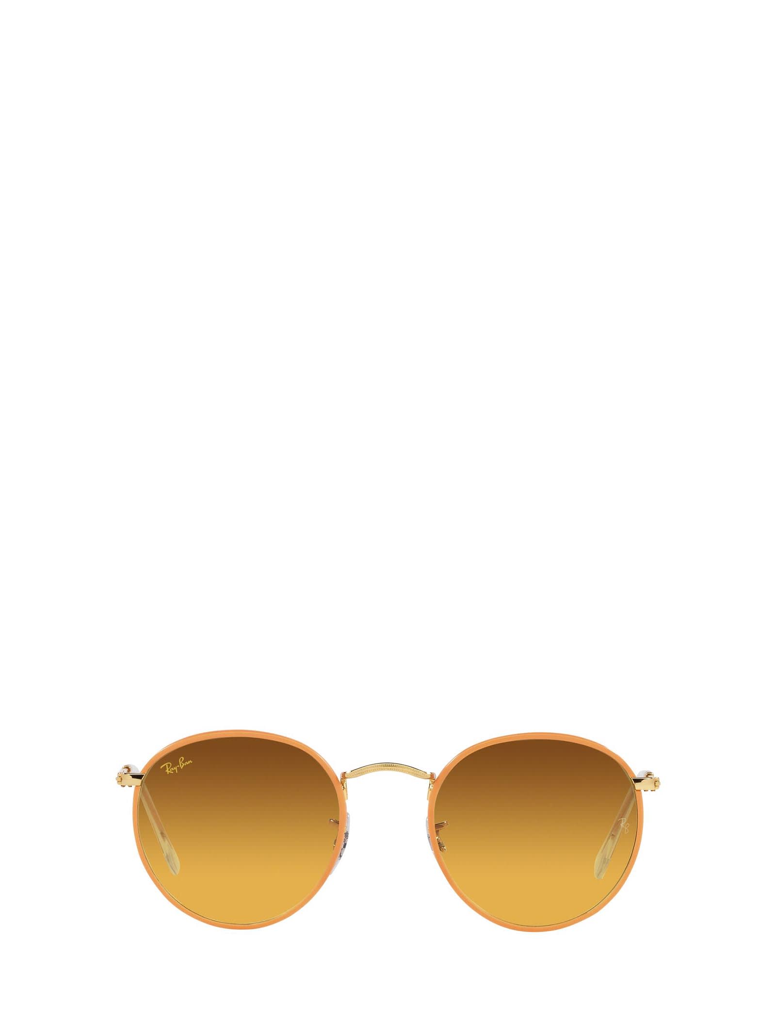 Ray Ban Ray-ban Rb3447jm Orange On A Legend Gold Sunglasses
