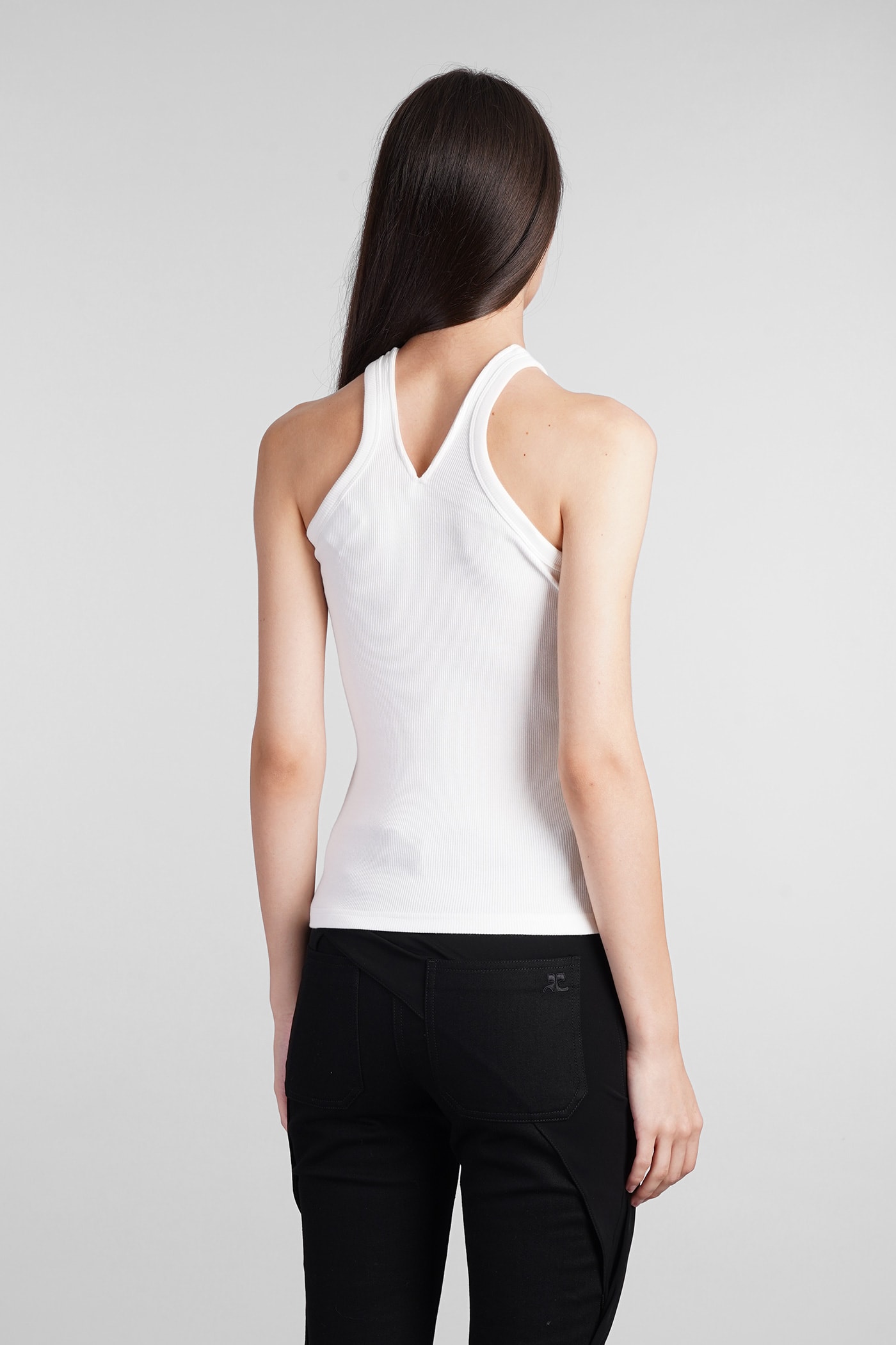 Shop Courrèges Topwear In White Cotton