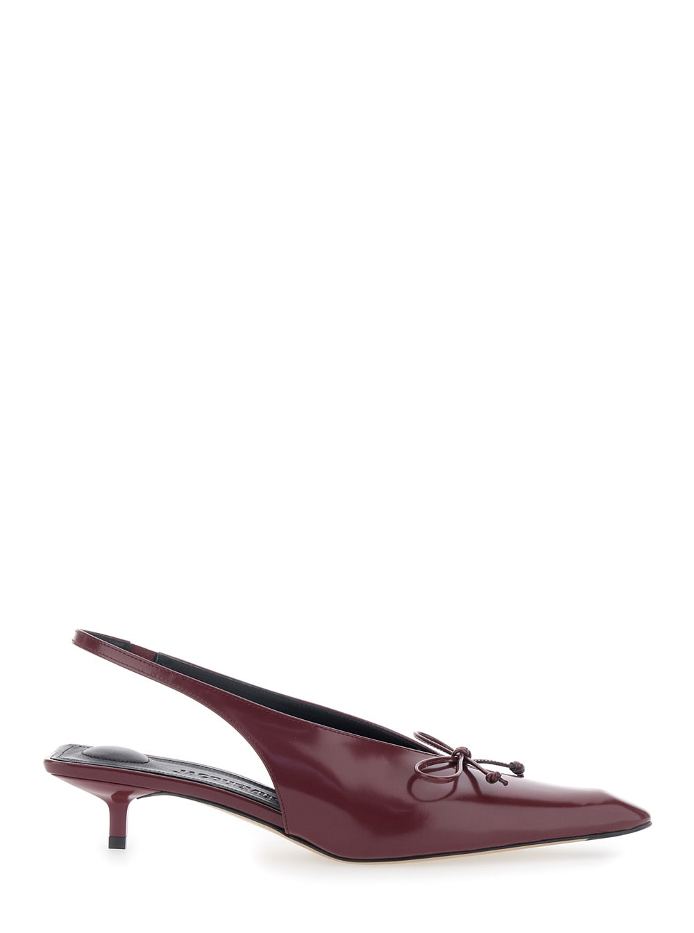 Jacquemus Les Slingbacks Cubisto B In Burgundy