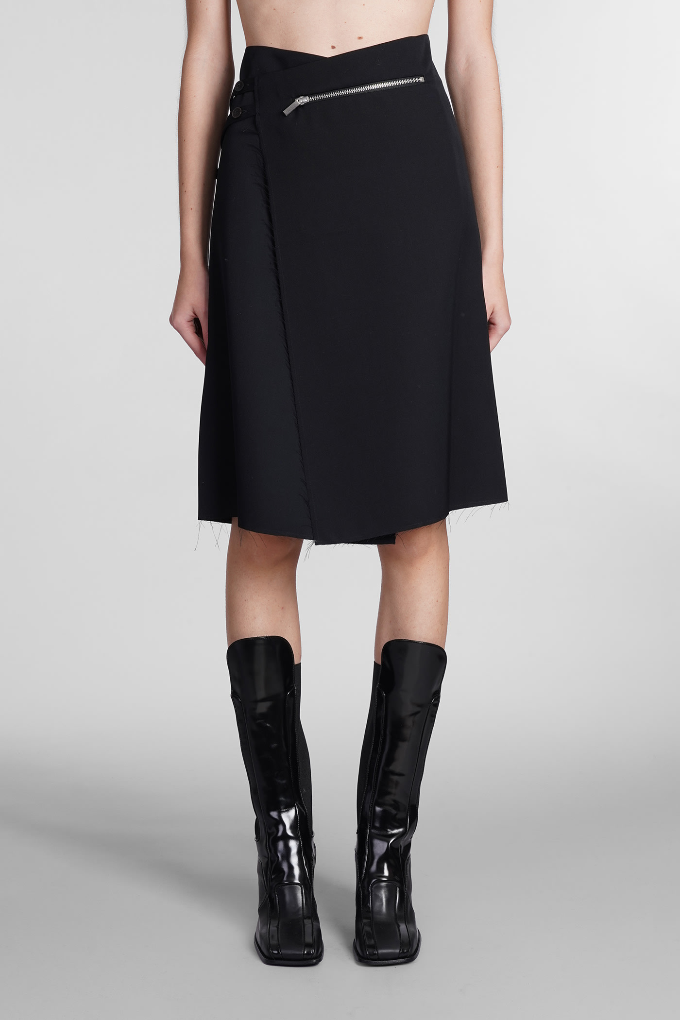 Sapio Skirt In Black Wool