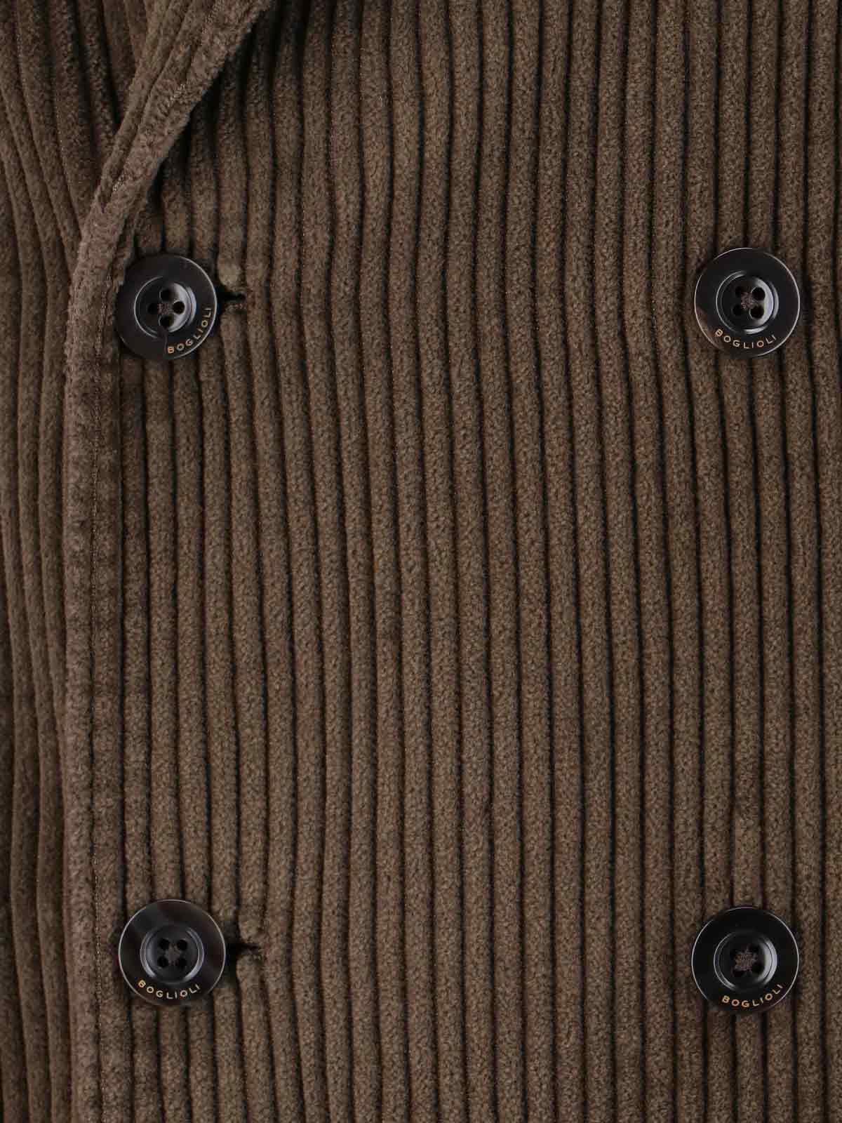 Boglioli Corduroy Blazer In Brown