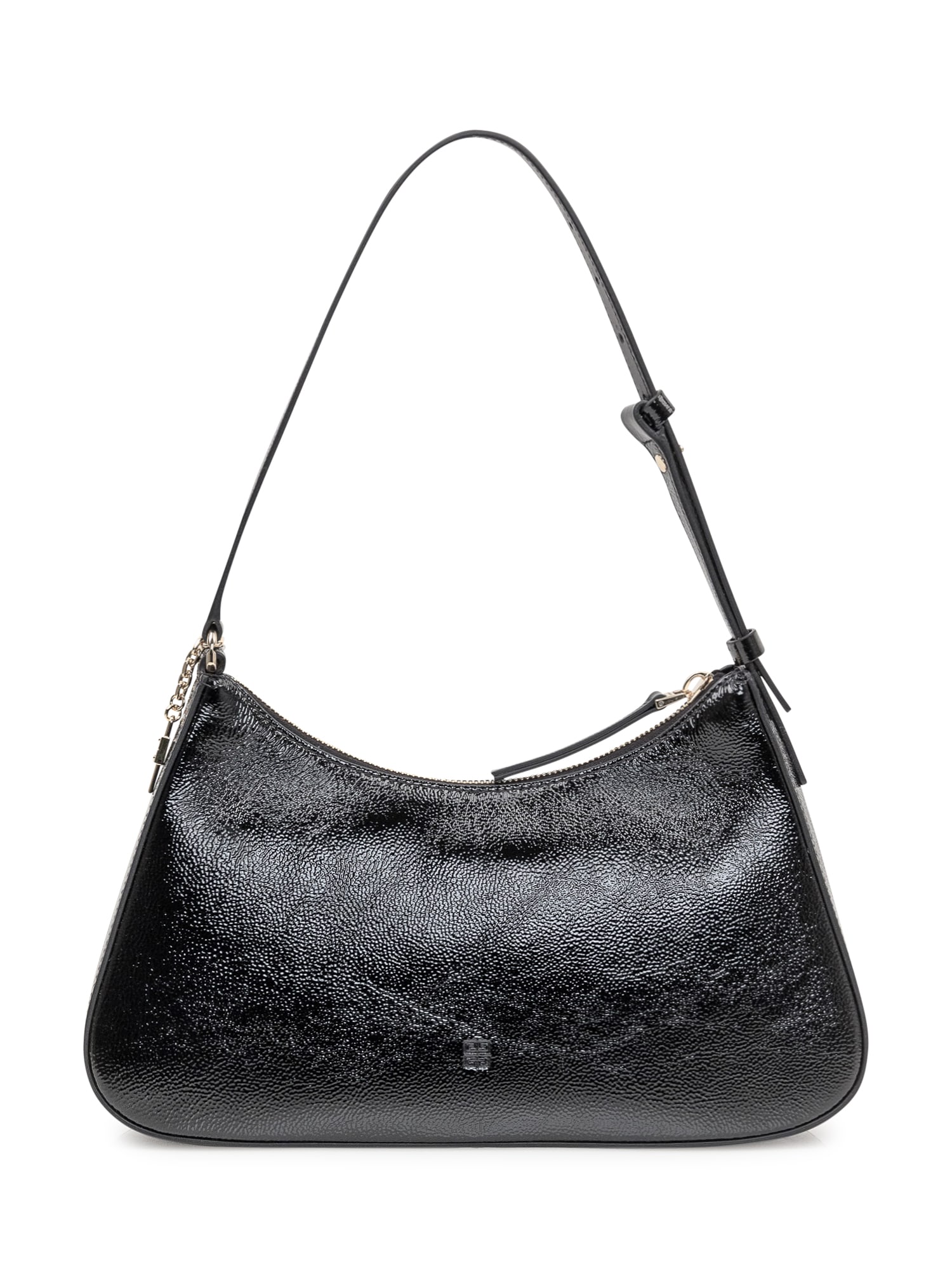 Givenchy Black Leather Lucky Lock Shoulder Bag In Black