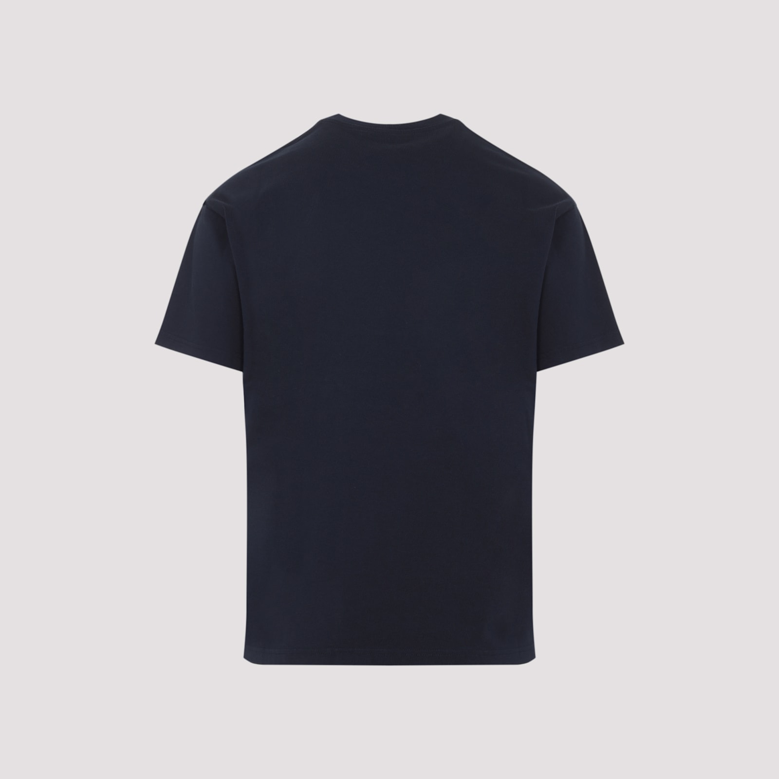 Givenchy Black Crewneck T-shirt With Logo Patch On The Front In Cotton Man