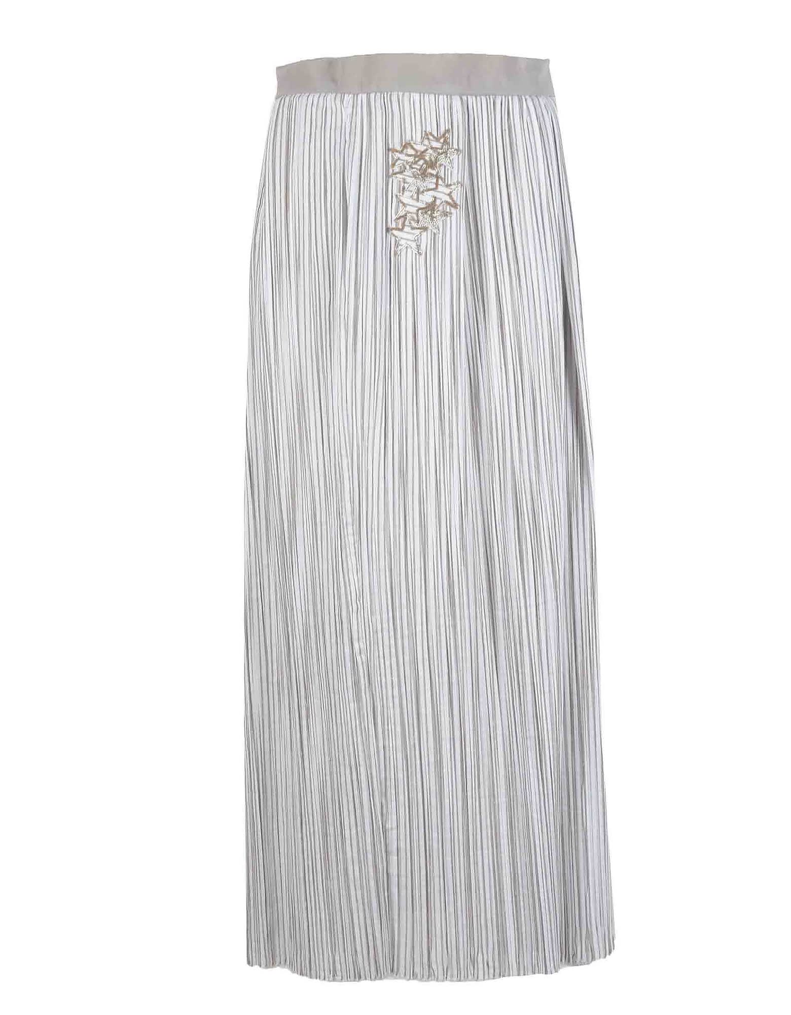 Lorena Antoniazzi Womens White / Gray Skirt